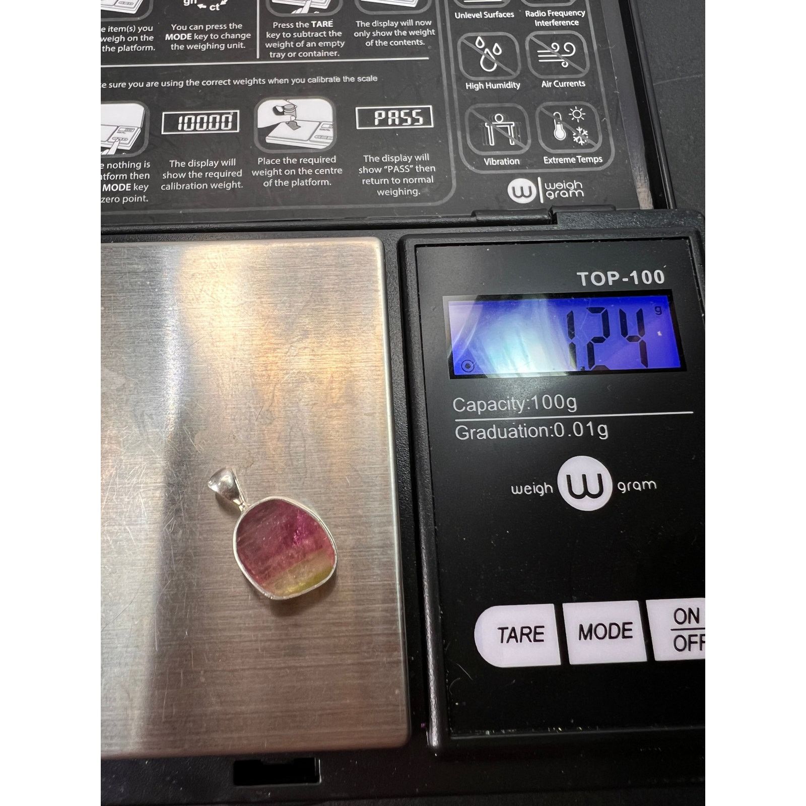 Other NEW watermelon bi color tourmaline 925 pendant 1.24 grams Size ONE SIZE - 8 Thumbnail