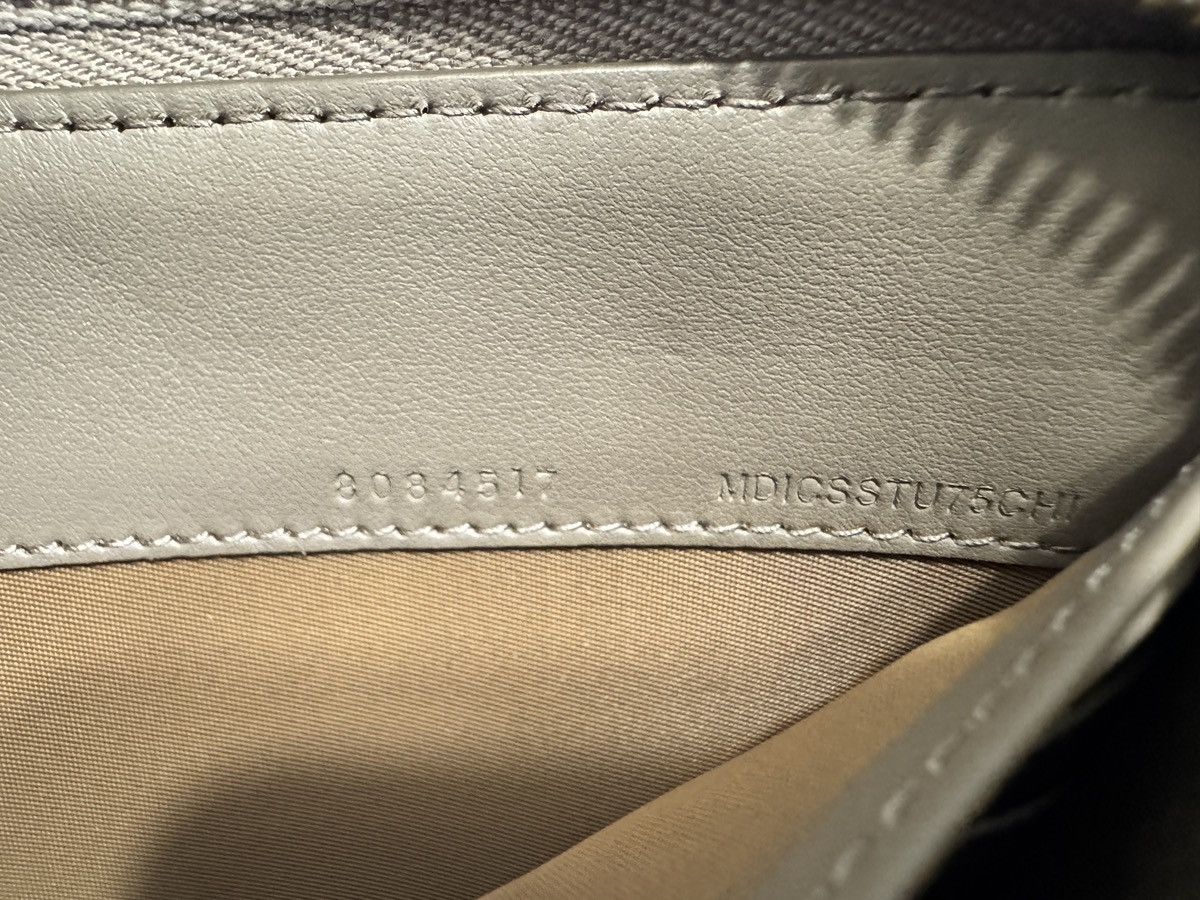 Burberry Burberry Large Check Zip Around Leather Wallet Grey Mink Size ONE SIZE - 10 Thumbnail