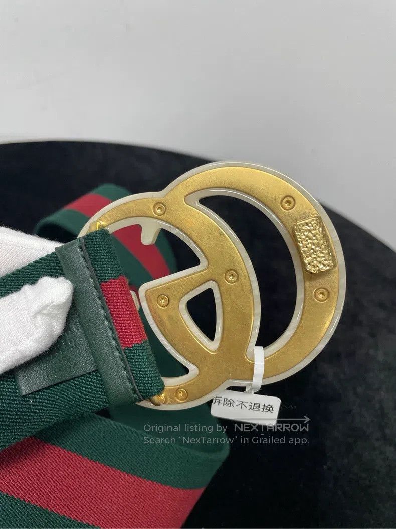 Gucci Gucci Double G striped belt Size ONE SIZE - 2 Thumbnail