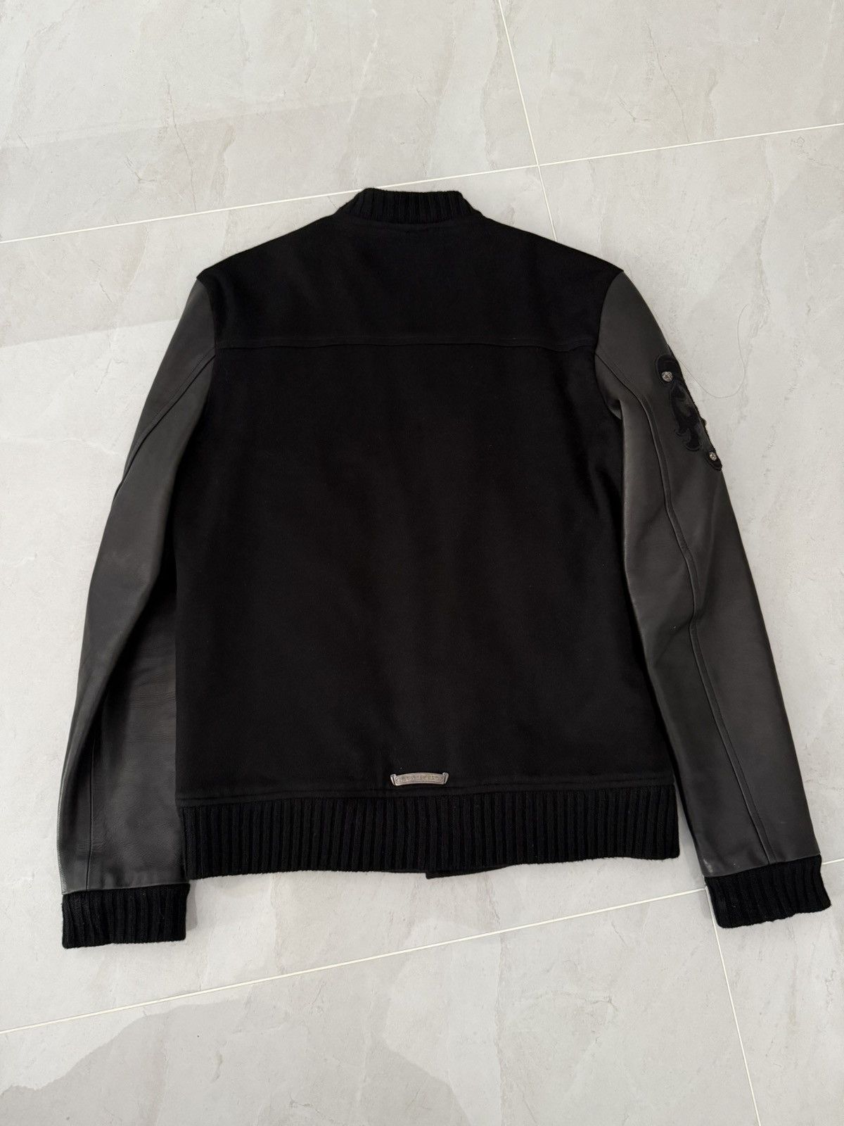 Chrome Hearts *RARE* Chrome Hearts Leather Patched Varisity Jacket Sz. M Size US M / EU 48-50 / 2 - 4 Thumbnail