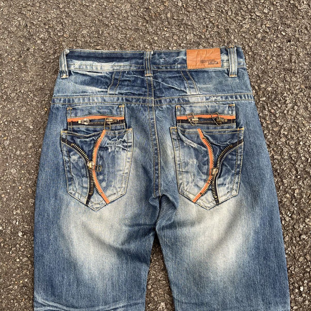 Tornado Mart Japanese Lolita Clawmark Jeans Faded Distressed Denim Punk Size US 30 / EU 46 - 12 Thumbnail