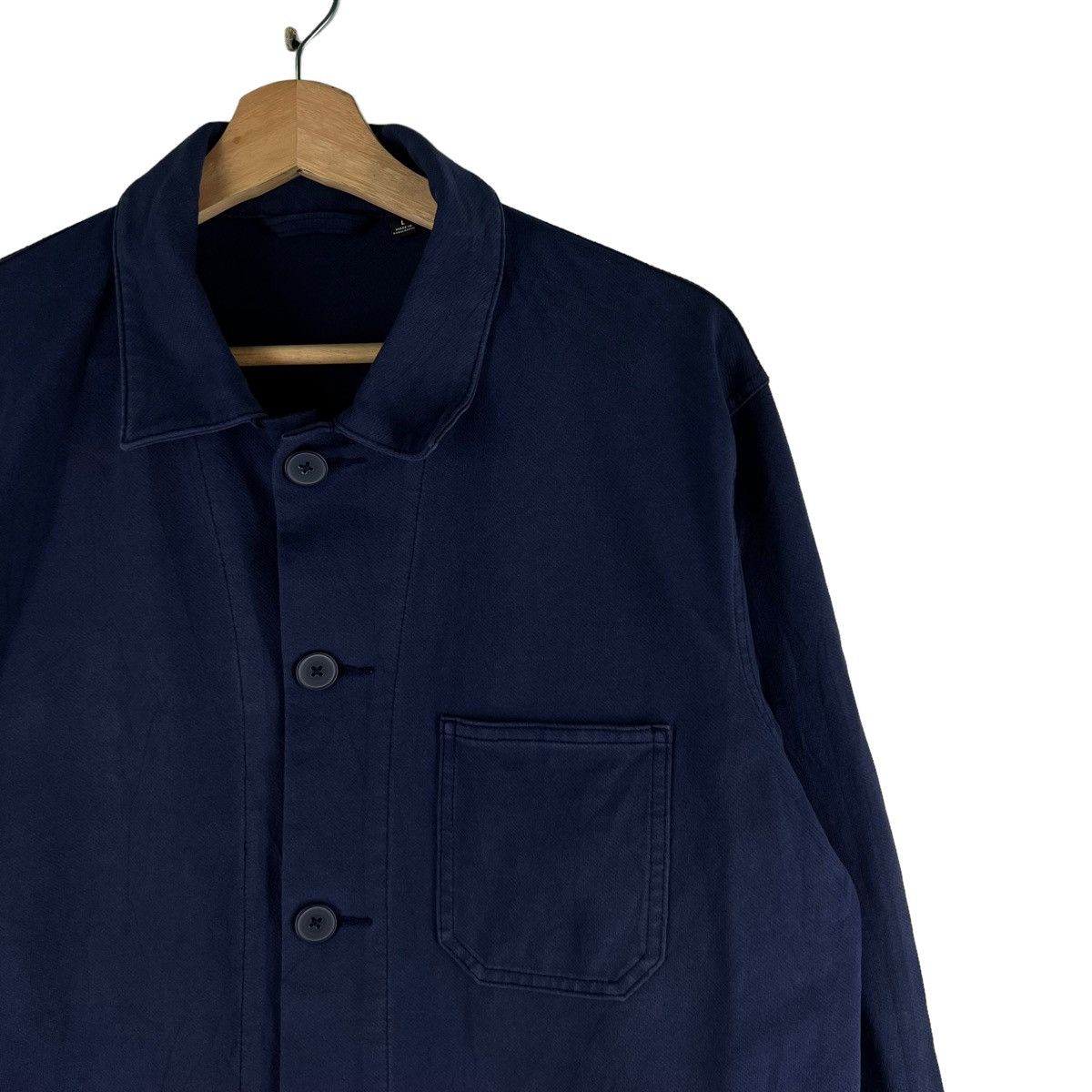 Indigo 🔥VTG WORKER CHORE BLUE BLUE JACKET UNIQLO ISSEY MIYAKE Size US L / EU 52-54 / 3 - 4 Thumbnail