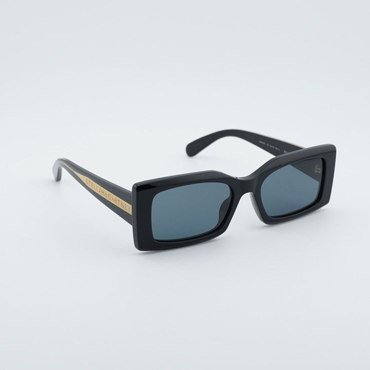 Stella McCartney Stella McCartney SC40065I 01A Sunglasses Black Rectangle Size ONE SIZE - 6 Thumbnail