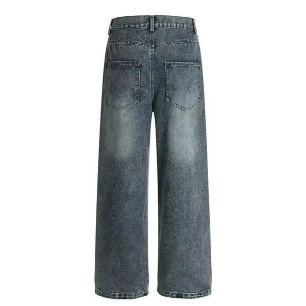 Jean Itou Loose wide-leg punk distressed embroidered washed jeans Size US 32 / EU 48 - 8 Thumbnail