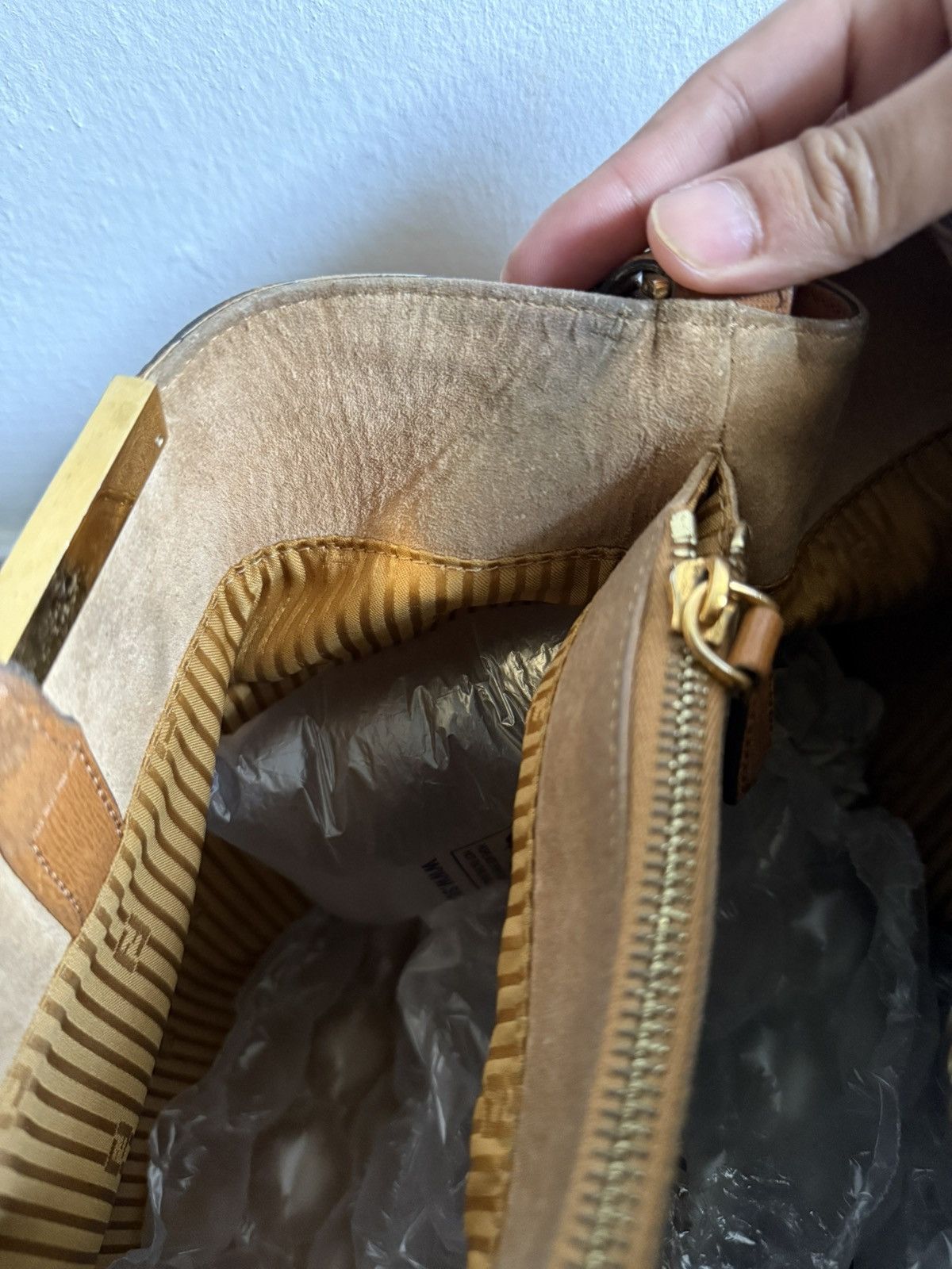 Fendi Fendi tan leather medium 2Jours elite tote bag Size ONE SIZE - 15 Thumbnail