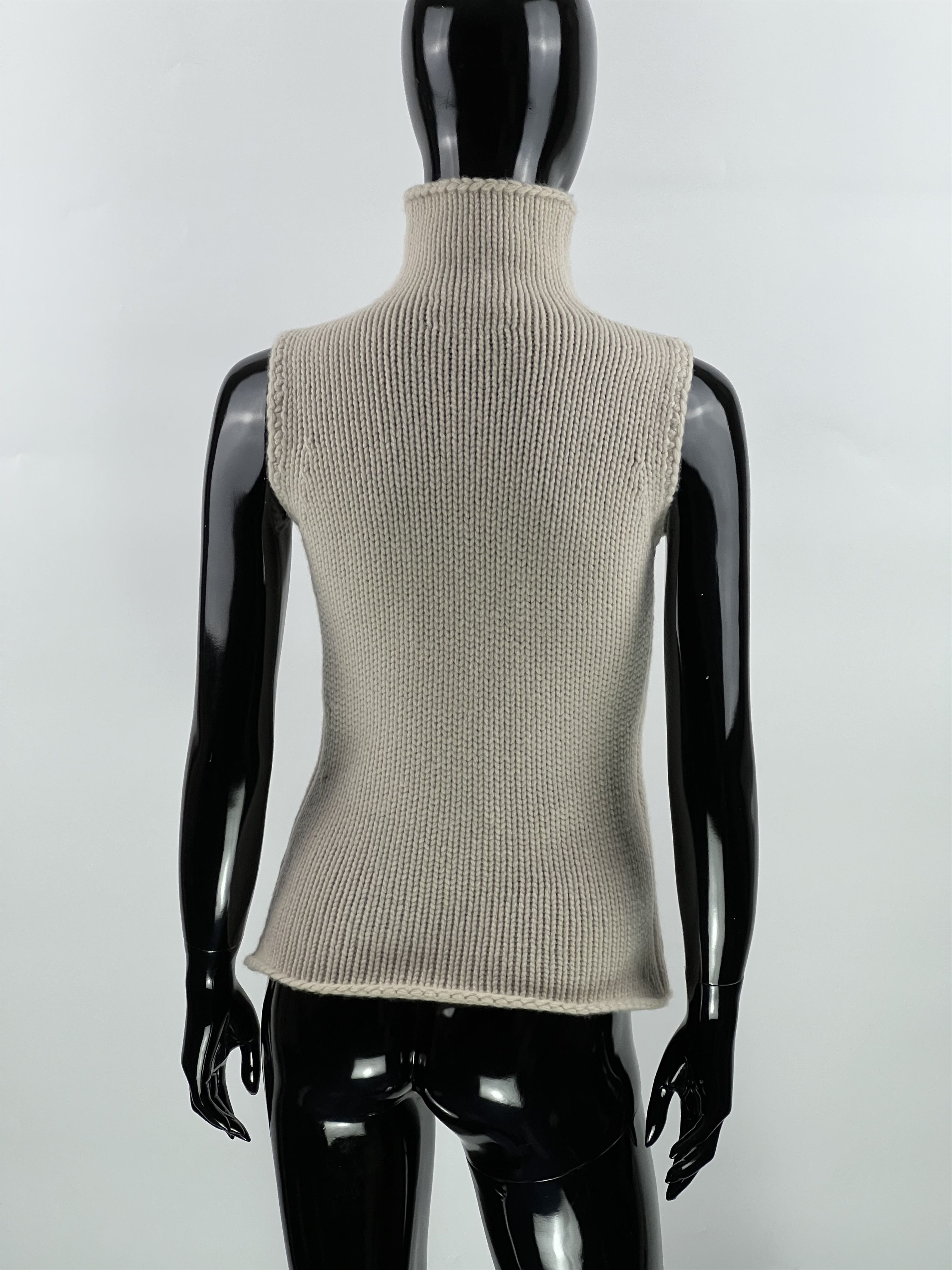 Other 81 Hours Women’s Ivory 100% Cashmere Cable Knit Vest Size S Size S / US 4 / IT 40 - 3 Thumbnail