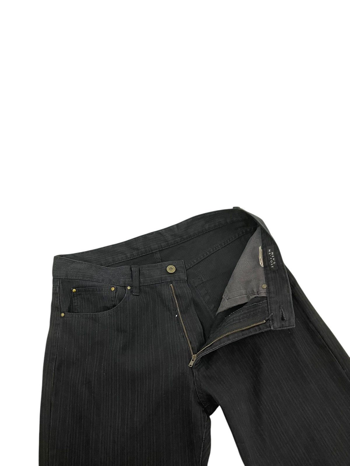 Japanese Brand Flare Jeans Mens Melrose Striped Boot Cut 8🟦 Size US 31 - 9 Thumbnail
