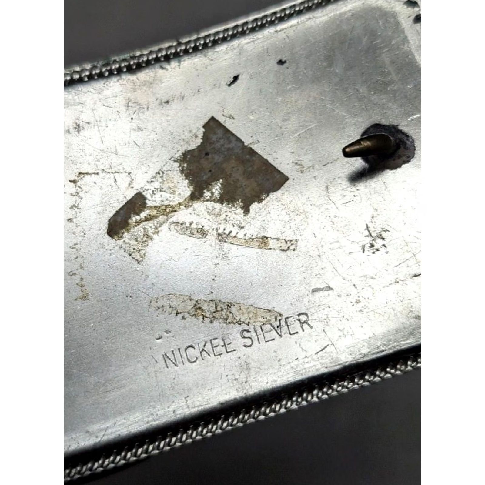 Vintage VINTAGE HORSE HEAD belt buckle MEN Western 1970s Nickel Silver rodeo cowboy belt buckle XS Size ONE SIZE - 5 Thumbnail