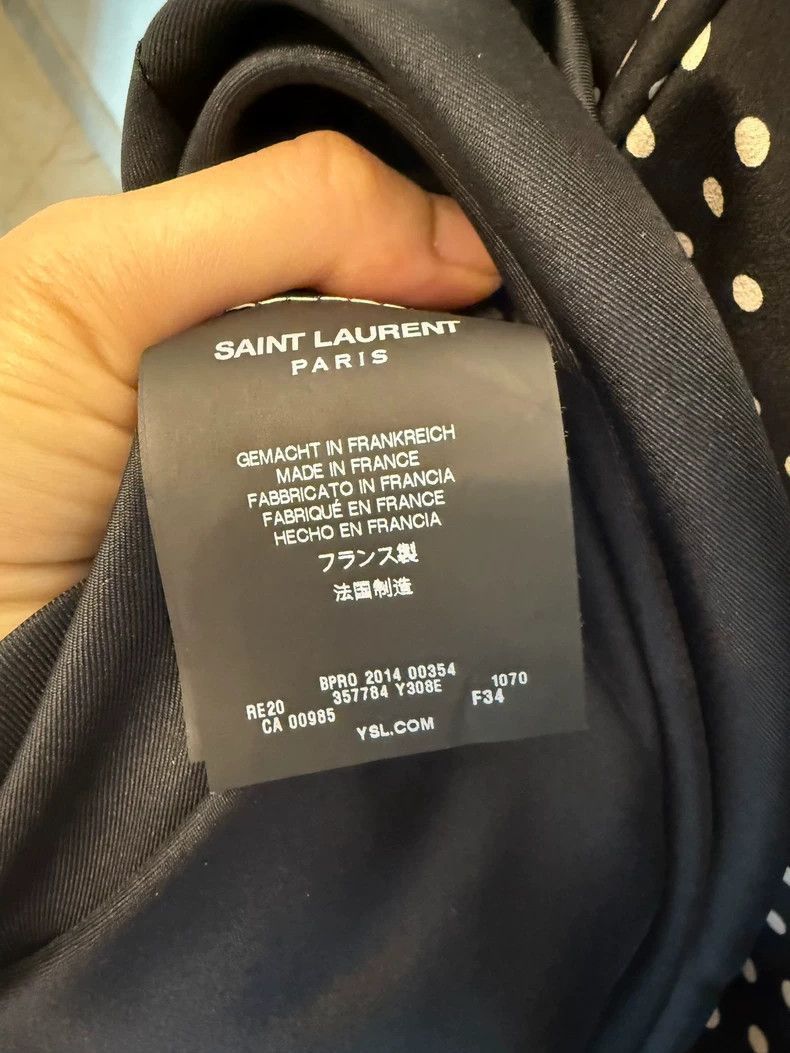 Saint Laurent Paris Saint Laurent Paris Saint Laurent Polka Dot Dress Size 34- Size US M / EU 48-50 / 2 - 6 Thumbnail