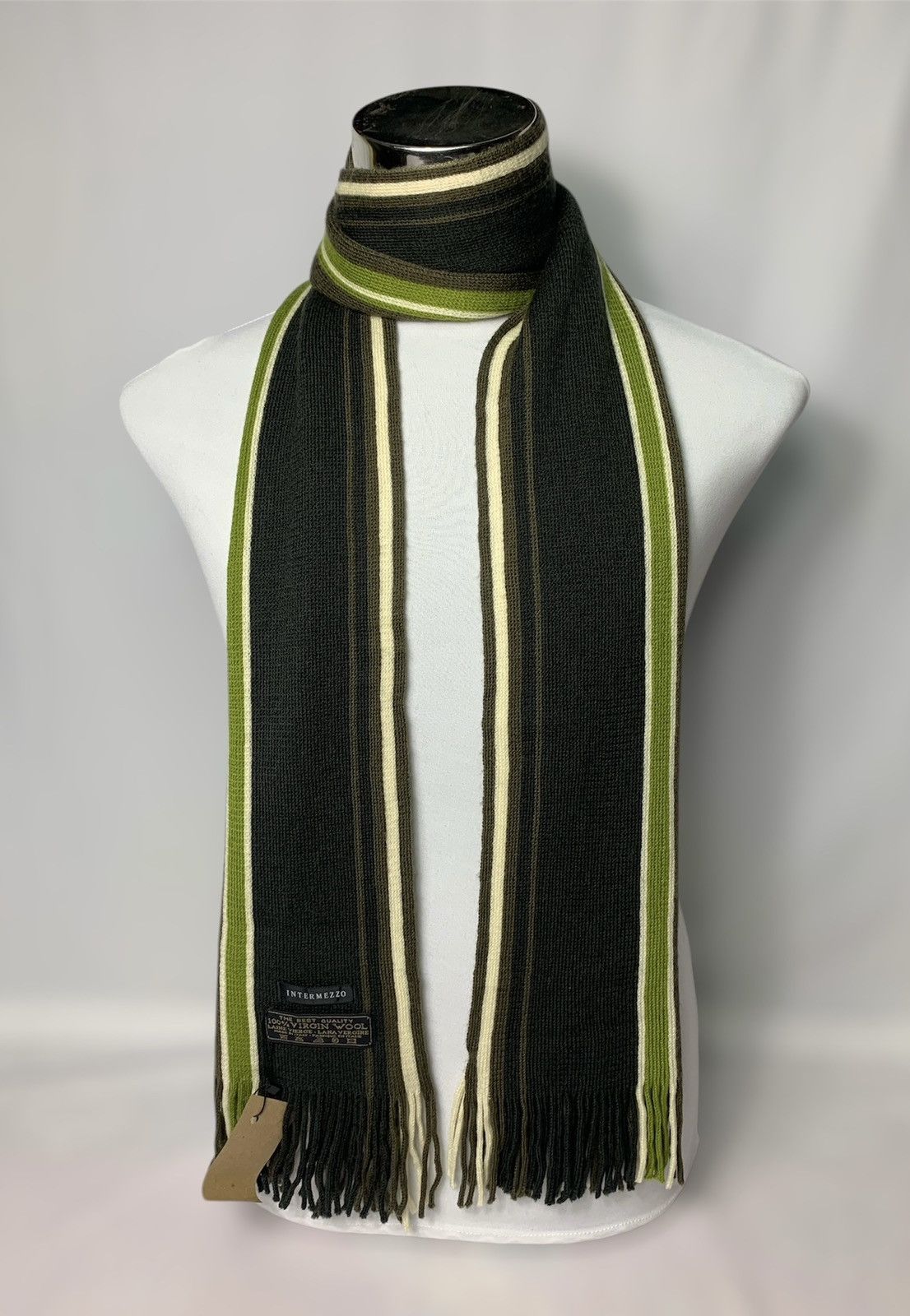 Vintage Intermezzo Stripped Scarf / Muffler / Neckwear Size ONE SIZE - 1 Thumbnail