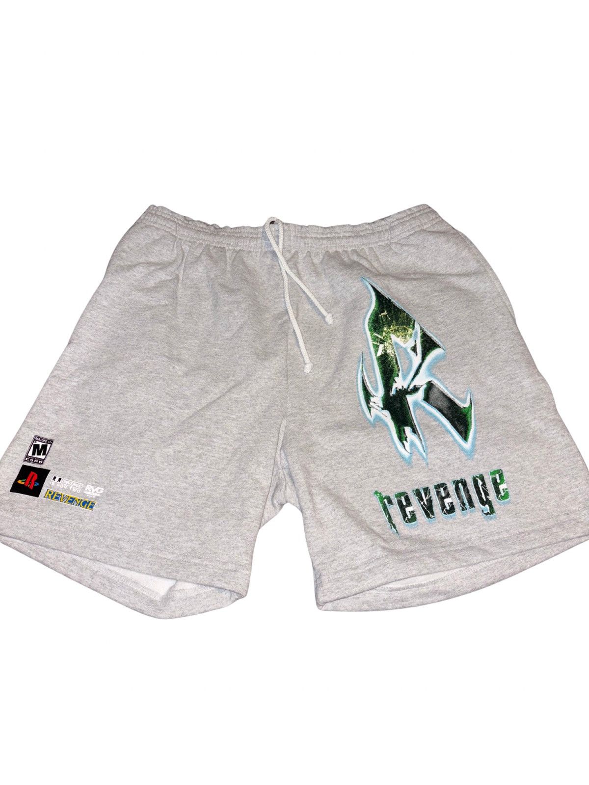 Revenge HORROR SHORTS ASH GREY