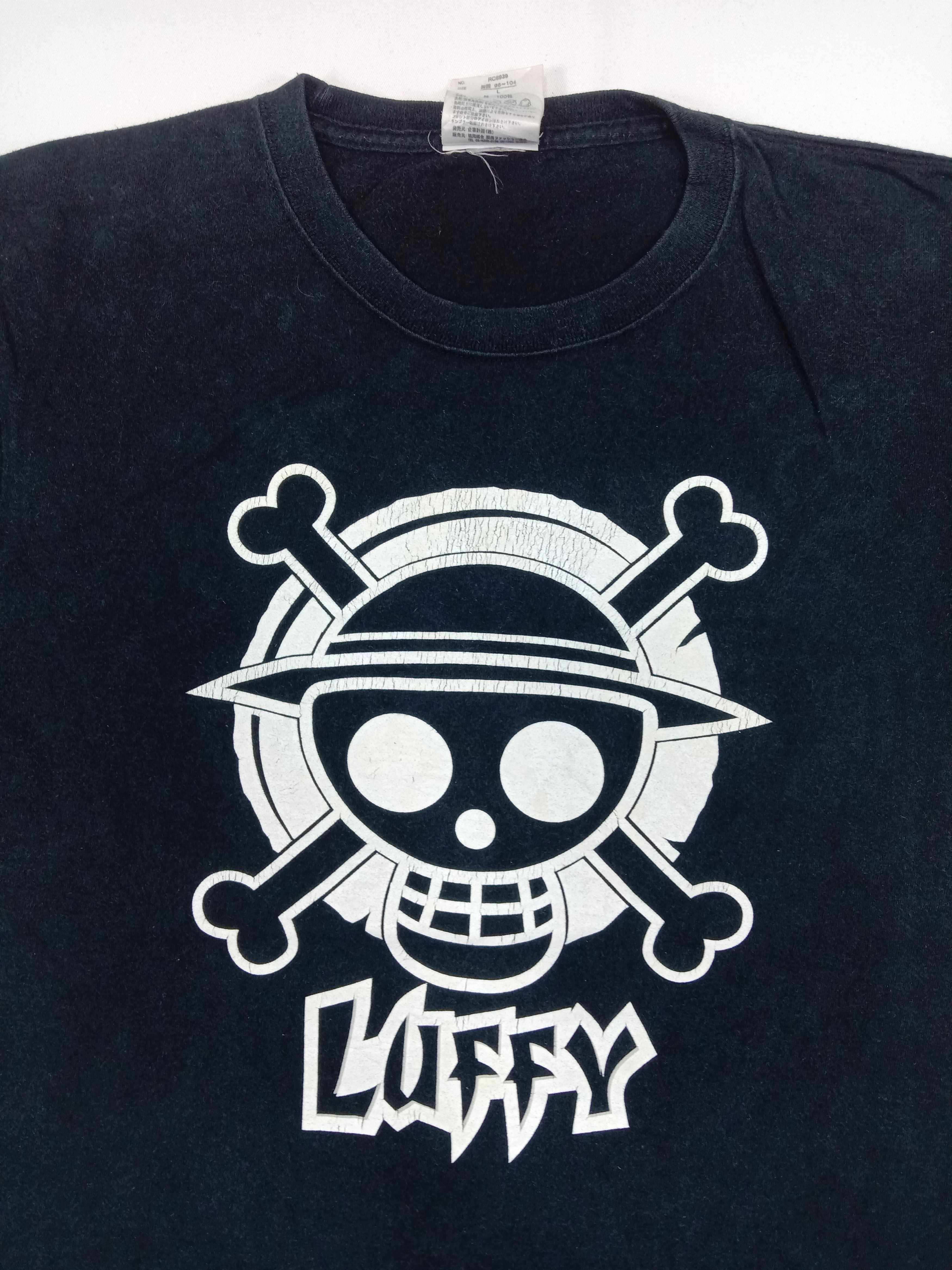 Anime Vintage One Peace Luffy T Shirt Size US L / EU 52-54 / 3 - 2 Thumbnail
