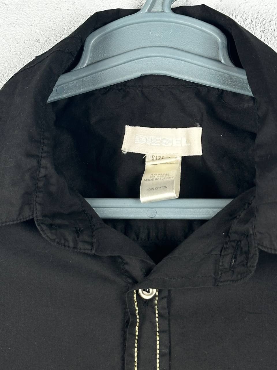 Diesel × Vintage Vintage Diesel Black button up Logo y2k shirt Size US M / EU 48-50 / 2 - 4 Thumbnail