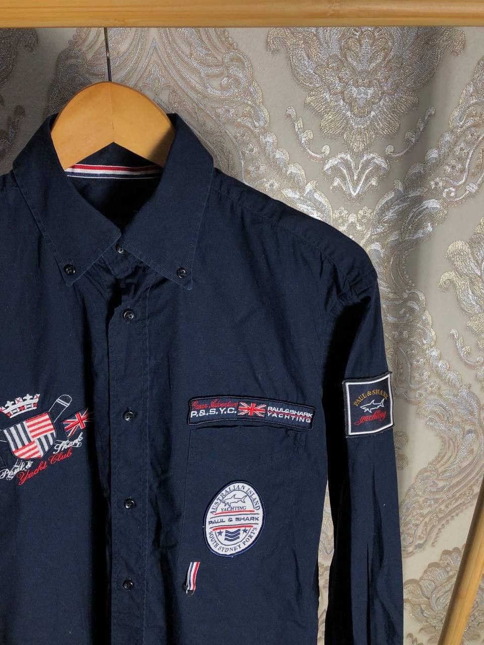 Paul & Shark Vintage Paul & Shark Yachting Designer Casual Shirt 90s Size US L / EU 52-54 / 3 - 2 Thumbnail