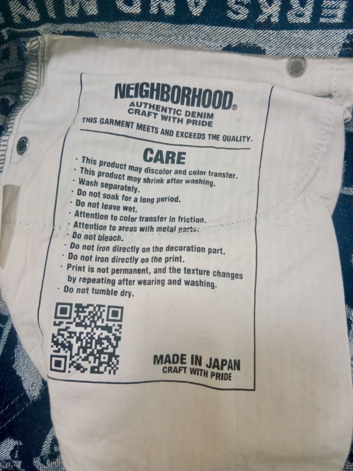 Neighborhood × Perks And Mini Neighborhood x Perks and Mini denim jeans pants Size US 33 - 10 Thumbnail