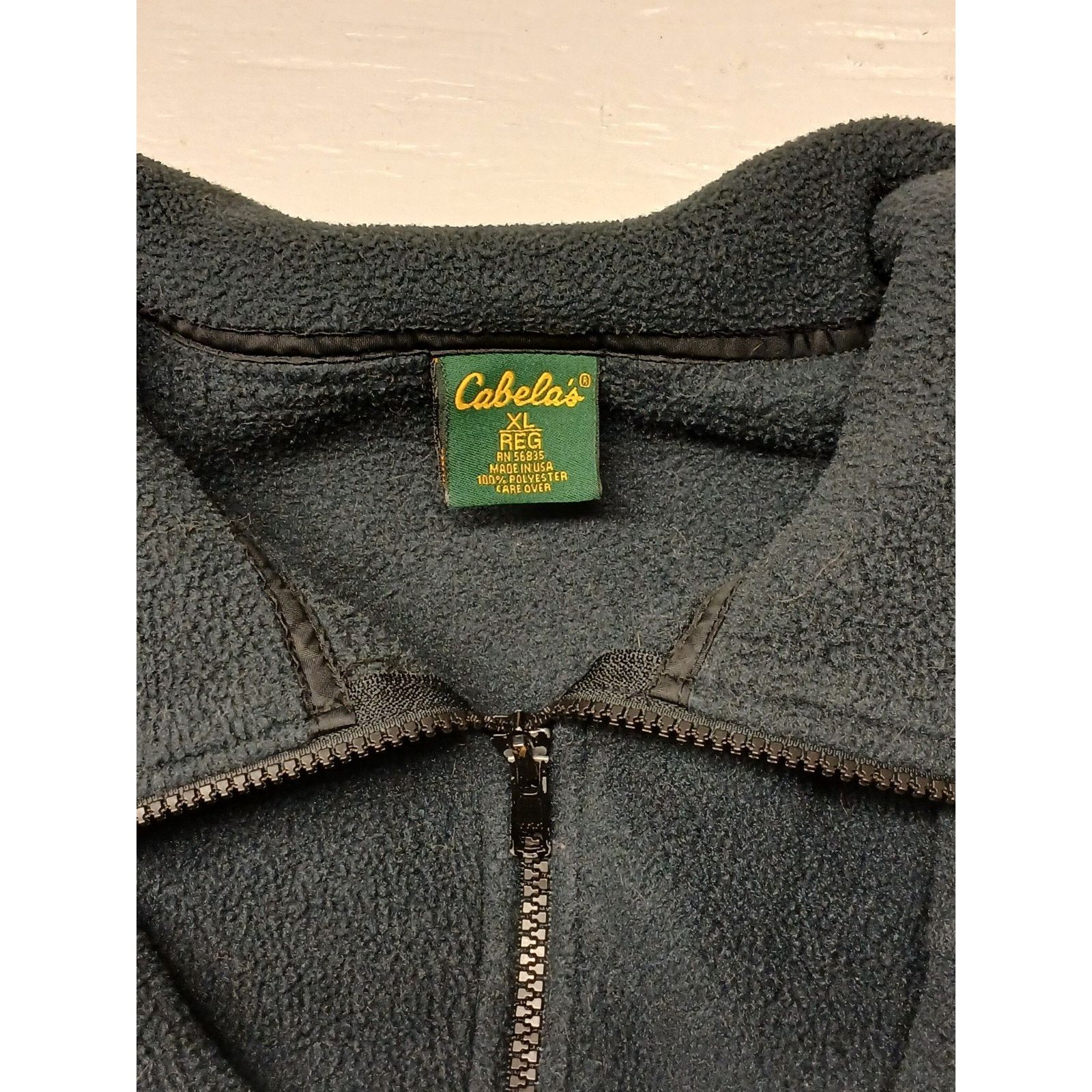 Cabelas Cabelas (XL) Men's Blue Business Full Zip Fleece Jacket Size US XL / EU 56 / 4 - 4 Thumbnail