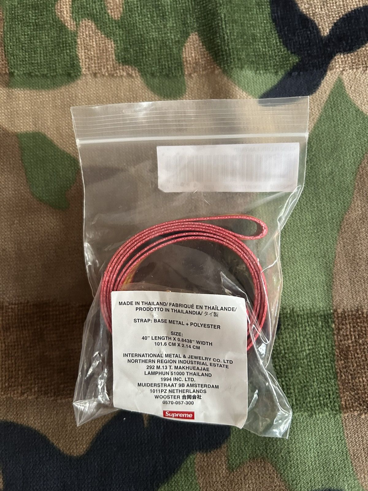 Supreme Supreme Cuban Links Lanyard Red SS22 Size ONE SIZE - 3 Thumbnail