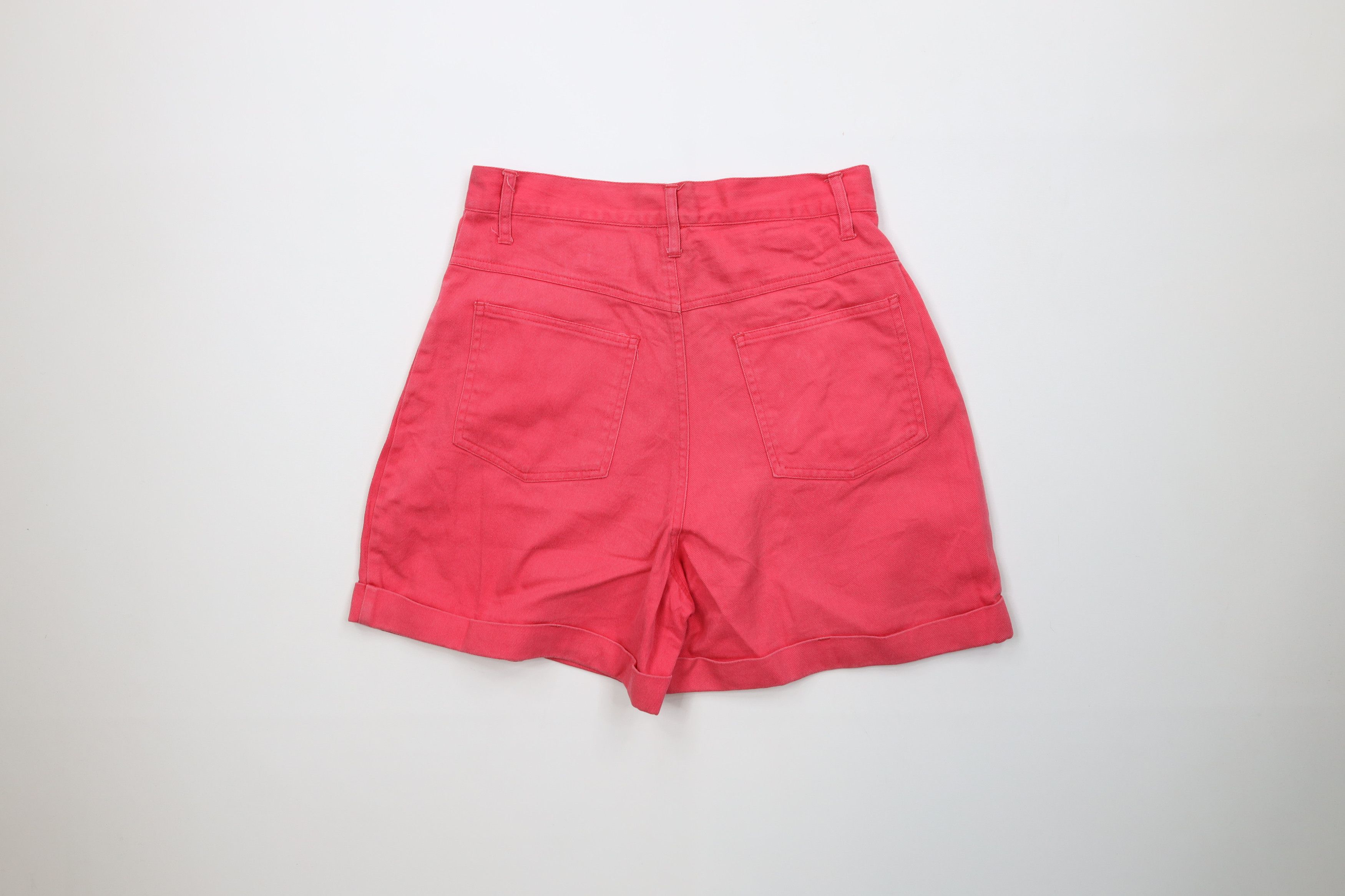 Vintage Vintage 90s Streetwear Cuffed Denim Jean Shorts Jorts Pink Size 32" / US 10 / IT 46 - 9 Thumbnail