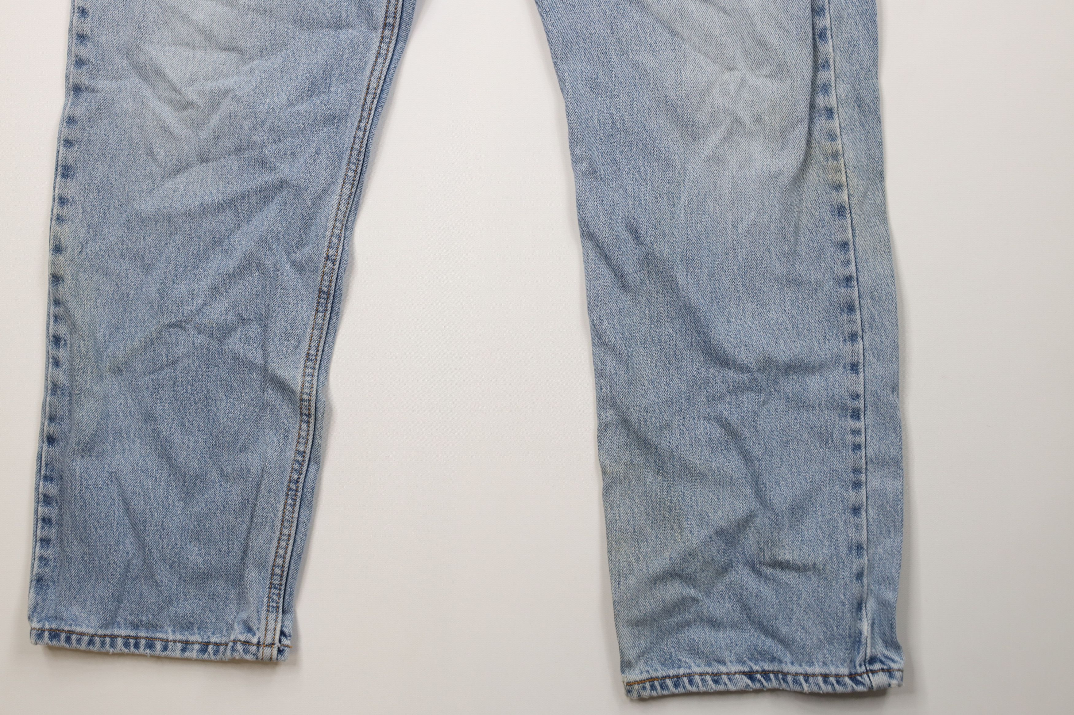 Levi's Vintage Y2K Levis 505 Regular Straight Leg Denim Jeans Blue Size US 35 - 4 Thumbnail