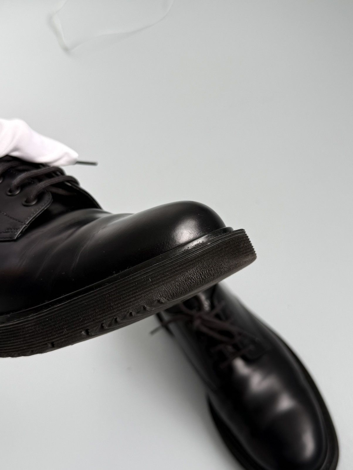 Prada Prada Leather Derby Shoes Black Classic Lace Up Italy Size US 10 / EU 43 - 13 Thumbnail
