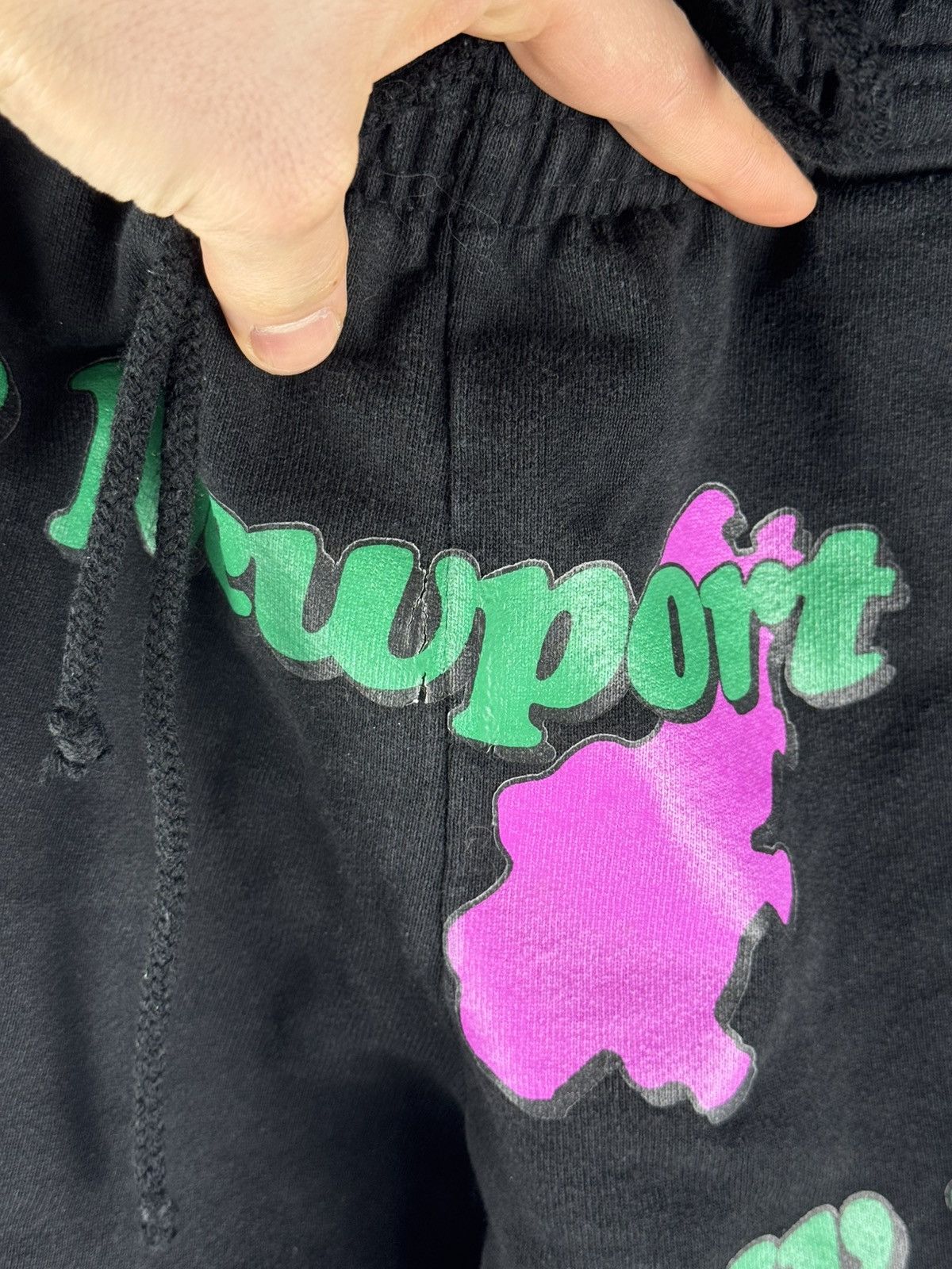 Vlone Vlone Lil' Newport Sweatpants 'Black' Pants Size US 30 / EU 46 - 7 Thumbnail
