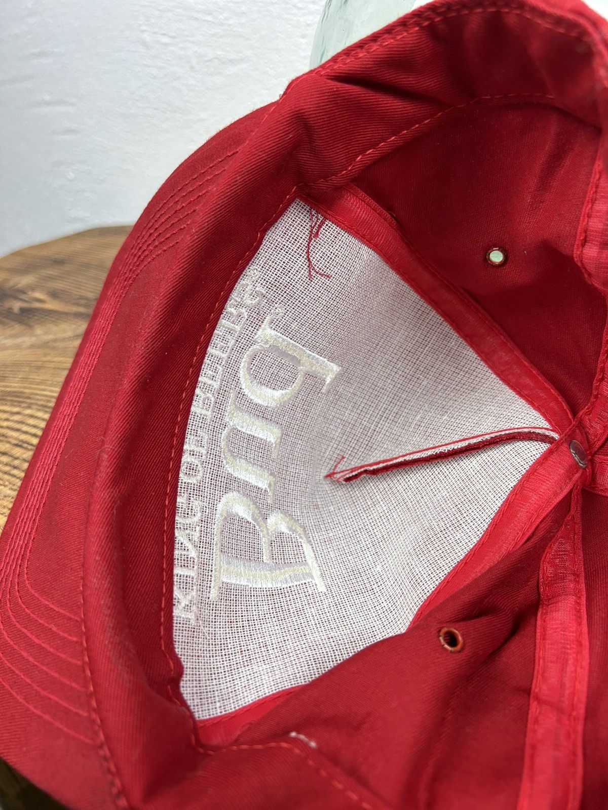 Budweiser 90s Vintage Budweiser King Of Beers Retro Cap Hat In Red Size ONE SIZE - 8 Thumbnail