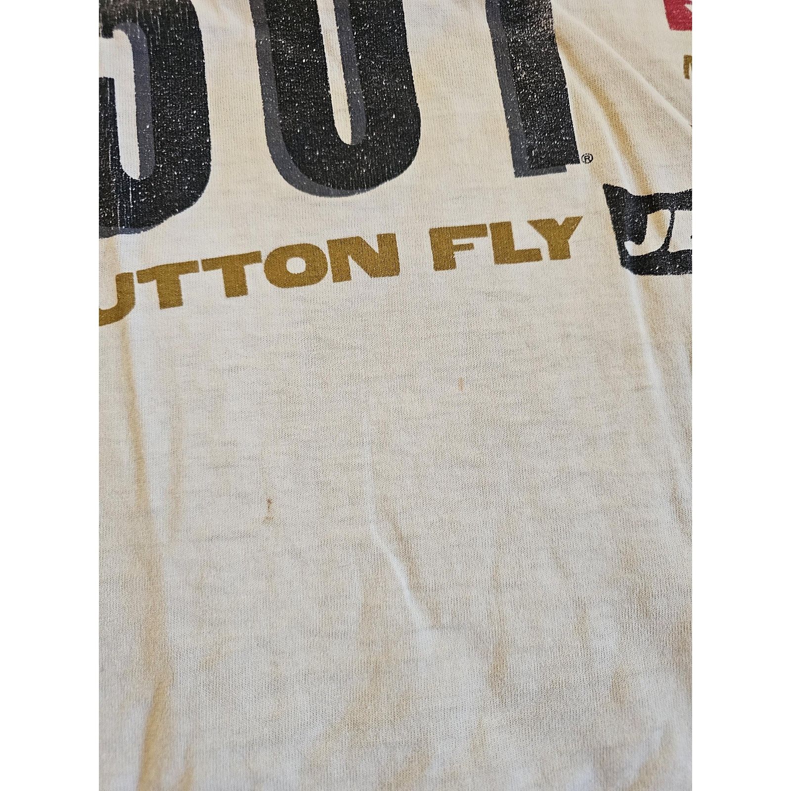 Levi's Levi's 501 T-Shirt Authentic Button Fly Jeans Beige L 1990s Size US L / EU 52-54 / 3 - 3 Thumbnail