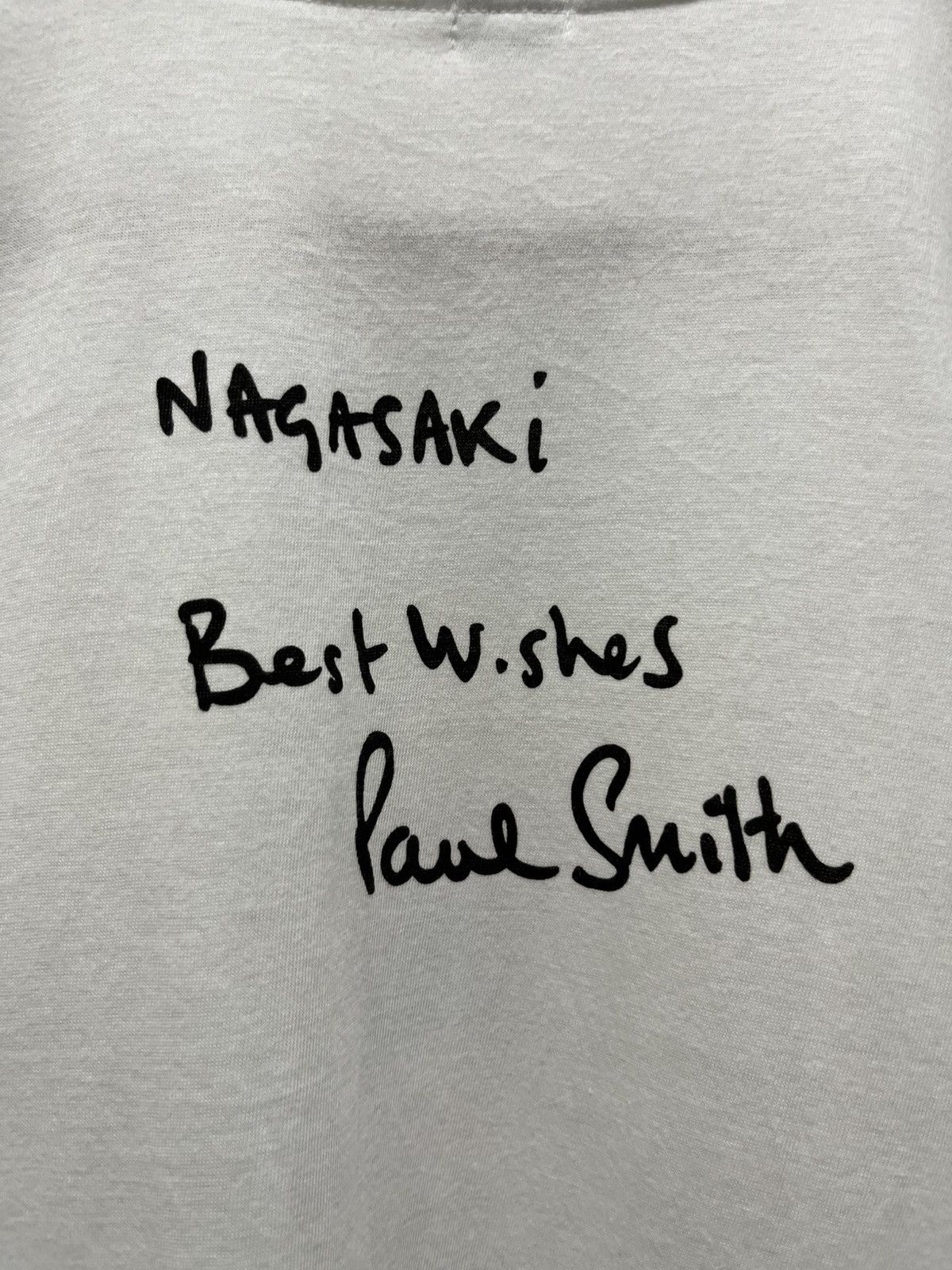 Paul Smith Vintage Paul Smith Best Wishes Nagasaki Photo Tee Size US L / EU 52-54 / 3 - 4 Thumbnail