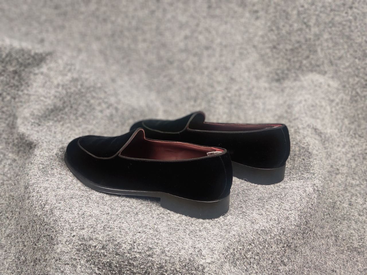 Suitsupply Suitsupply Tuxedo Velour Black Slip On Loafers Formal Shoes Size US 8 / EU 41 - 9 Thumbnail