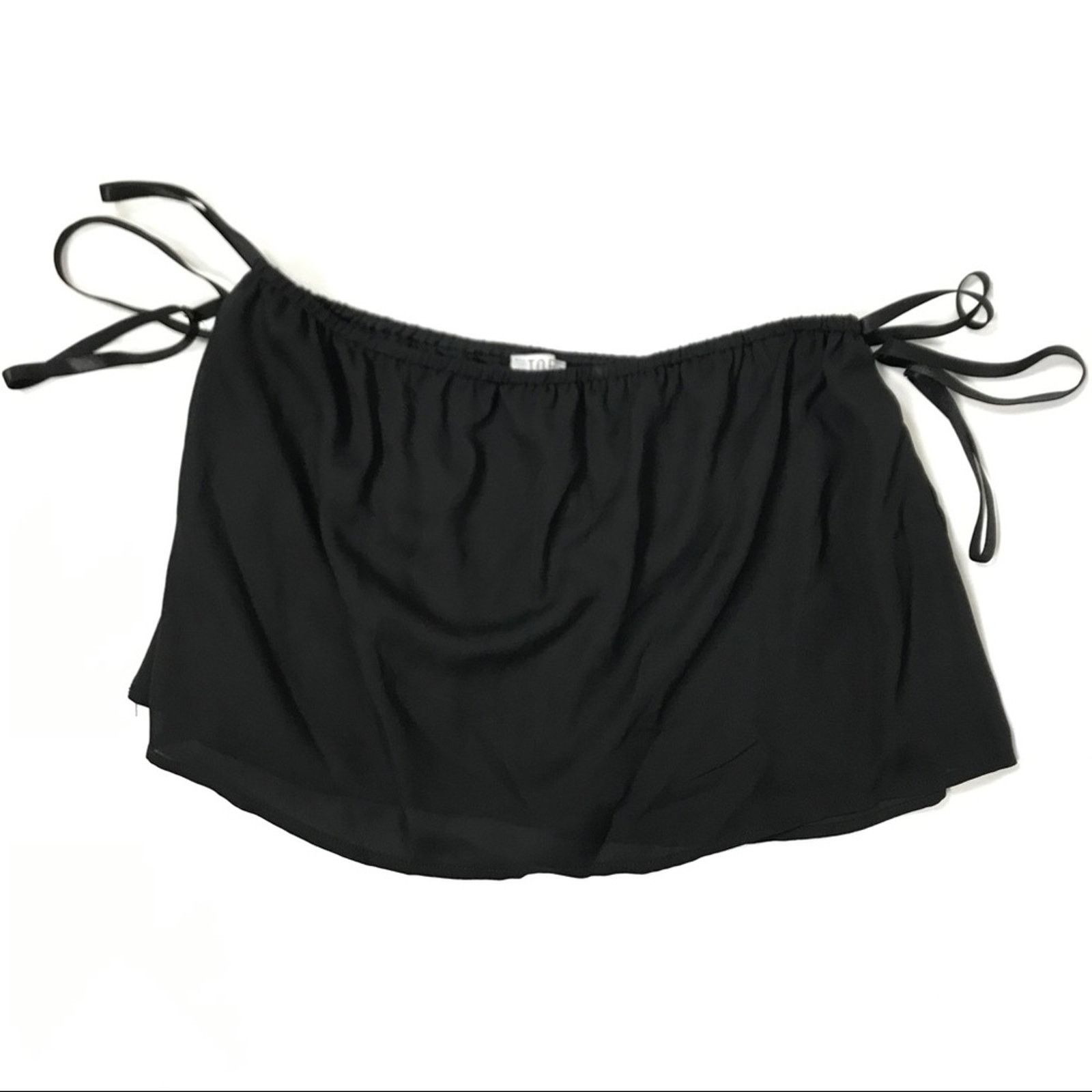 Other Tobi Black Strapless Crop Top Sz S Size S / US 4 / IT 40 - 1 Thumbnail