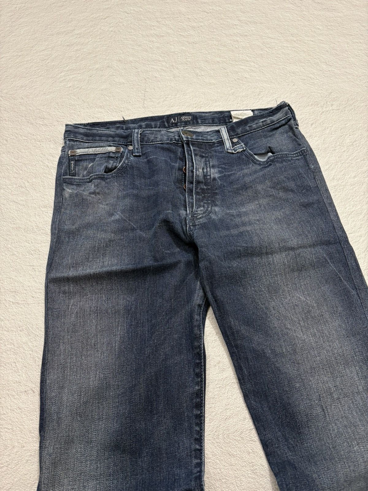 Armani Exchange × Giorgio Armani 2000s armani exchange wash denim y2k style Size US 30 / EU 46 - 2 Thumbnail