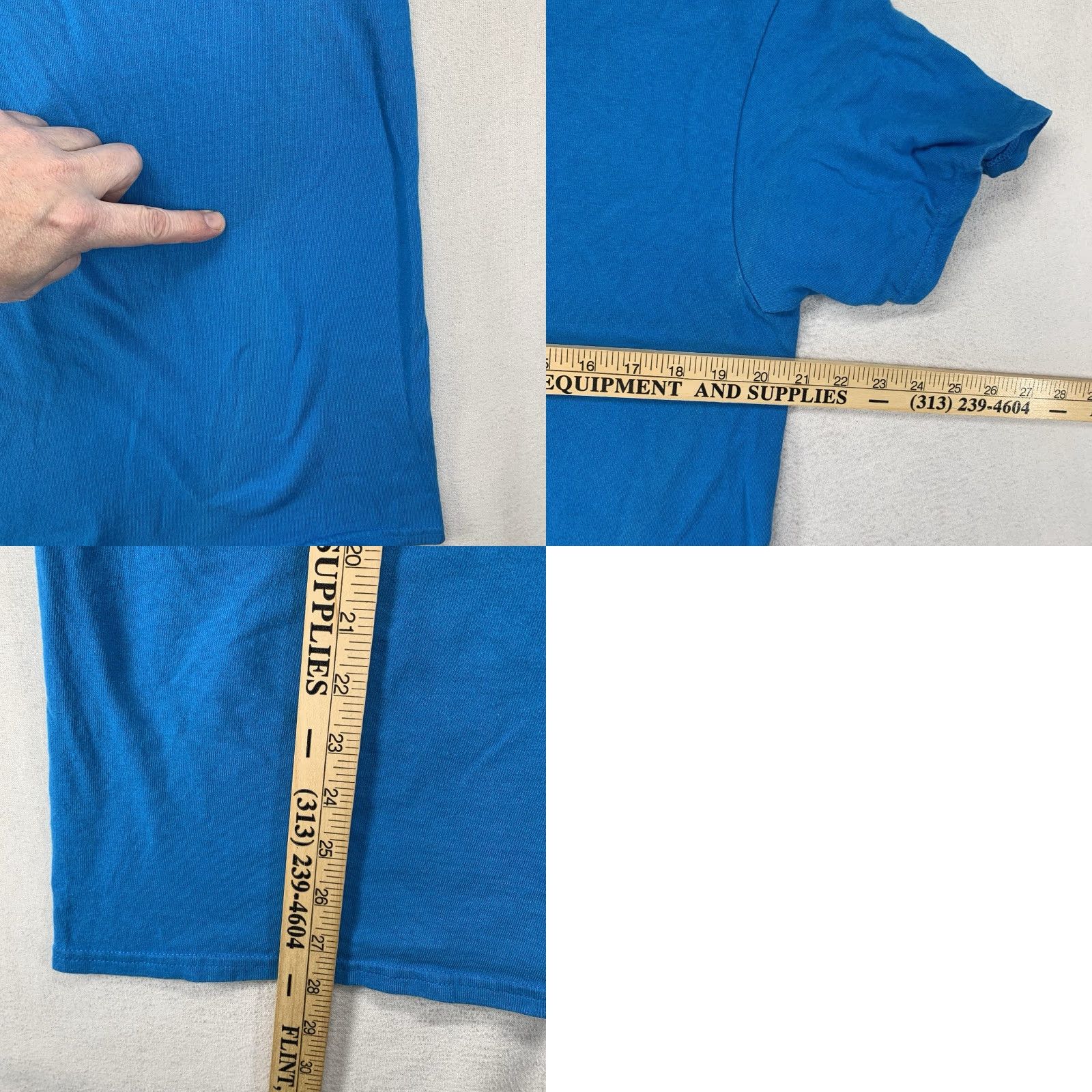 Liquid Blue VINTAGE Liquid Blue Grateful Dead Skeleton Skull Band T-Shirt Blue M Crew Neck Short Sleeve Men Regular Size US M / EU 48-50 / 2 - 9 Thumbnail