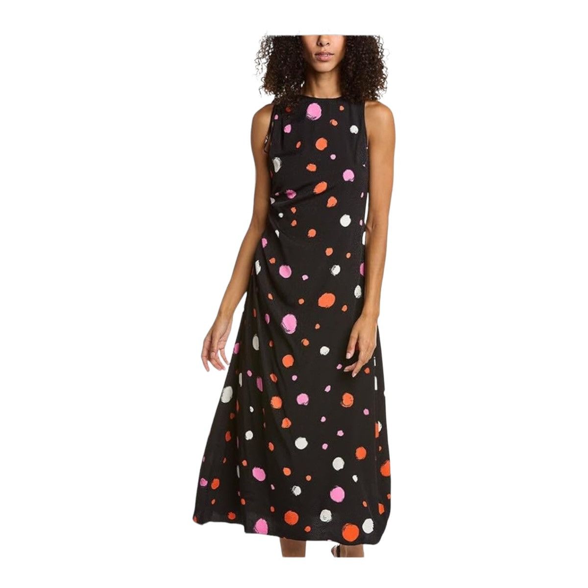 Image of Ted Baker Lizzzee Rouched Side Maxi Dress Size 4 in Black, Women's