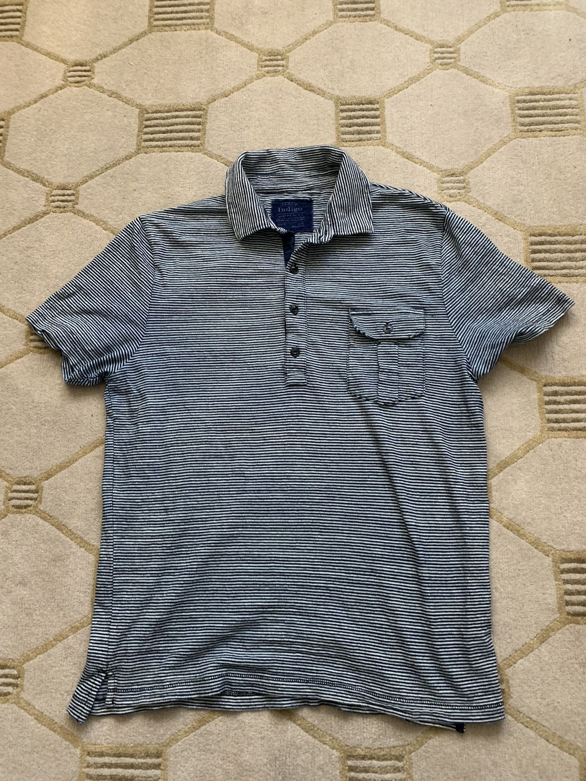J.Crew Indigo Polo Short Sleeve Size US M / EU 48-50 / 2 - 1 Thumbnail