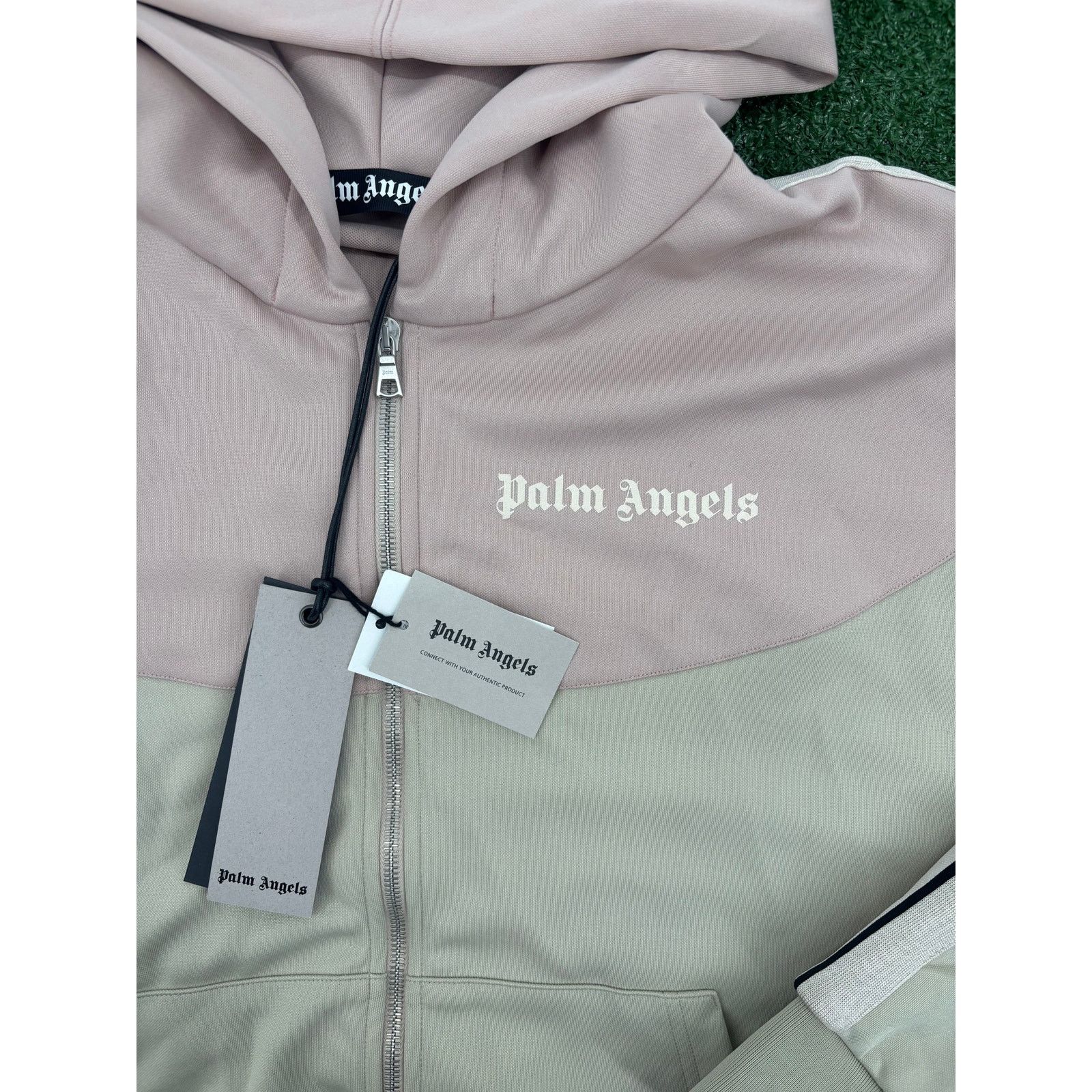 Palm Angels Palm Angels Two Tone 'Beige/Rose' Hooded Track Jacket XL Size US XL / EU 56 / 4 - 3 Thumbnail