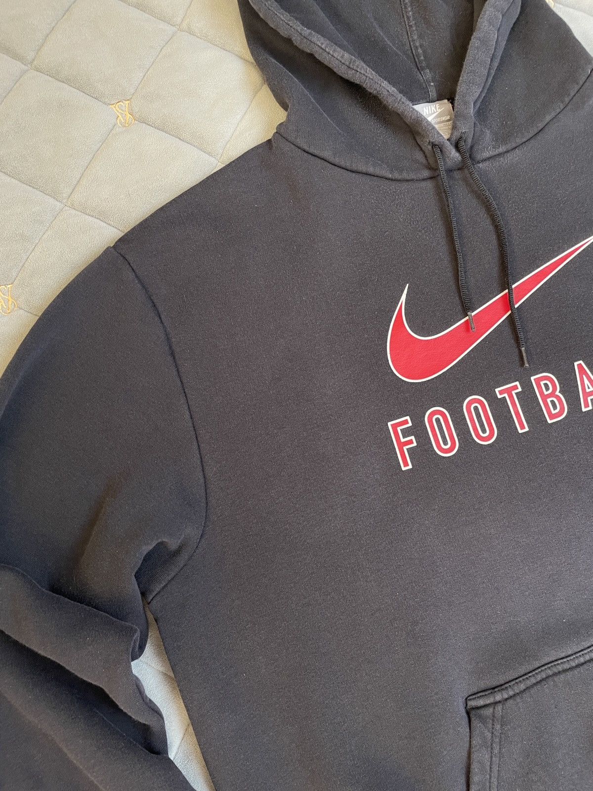 Nike × Vintage Vintage Nike Football Hoodie Size US XXL / EU 58 / 5 - 5 Thumbnail