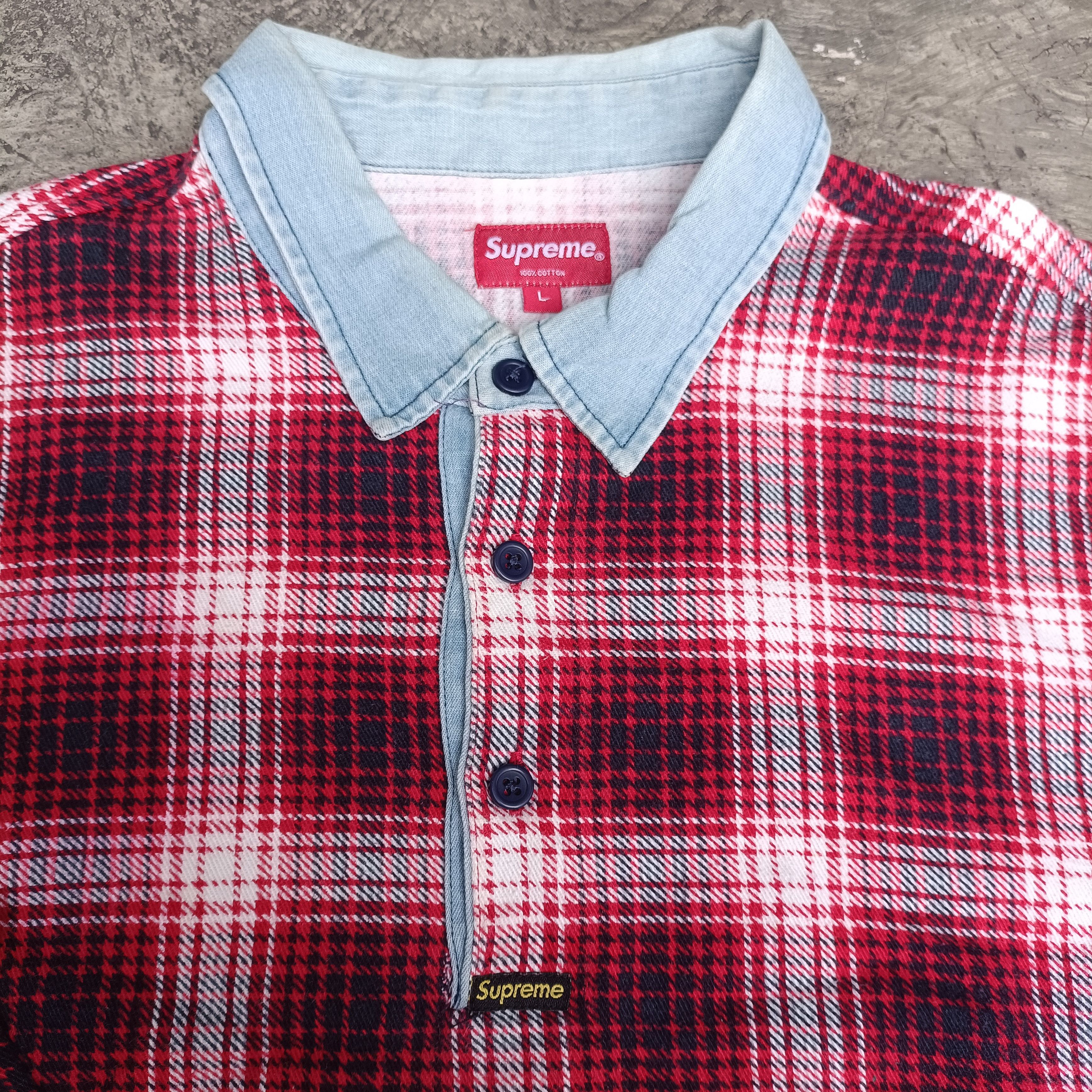 Supreme Supreme Shadow Plaid Rugby FW14 Size US L / EU 52-54 / 3 - 3 Thumbnail