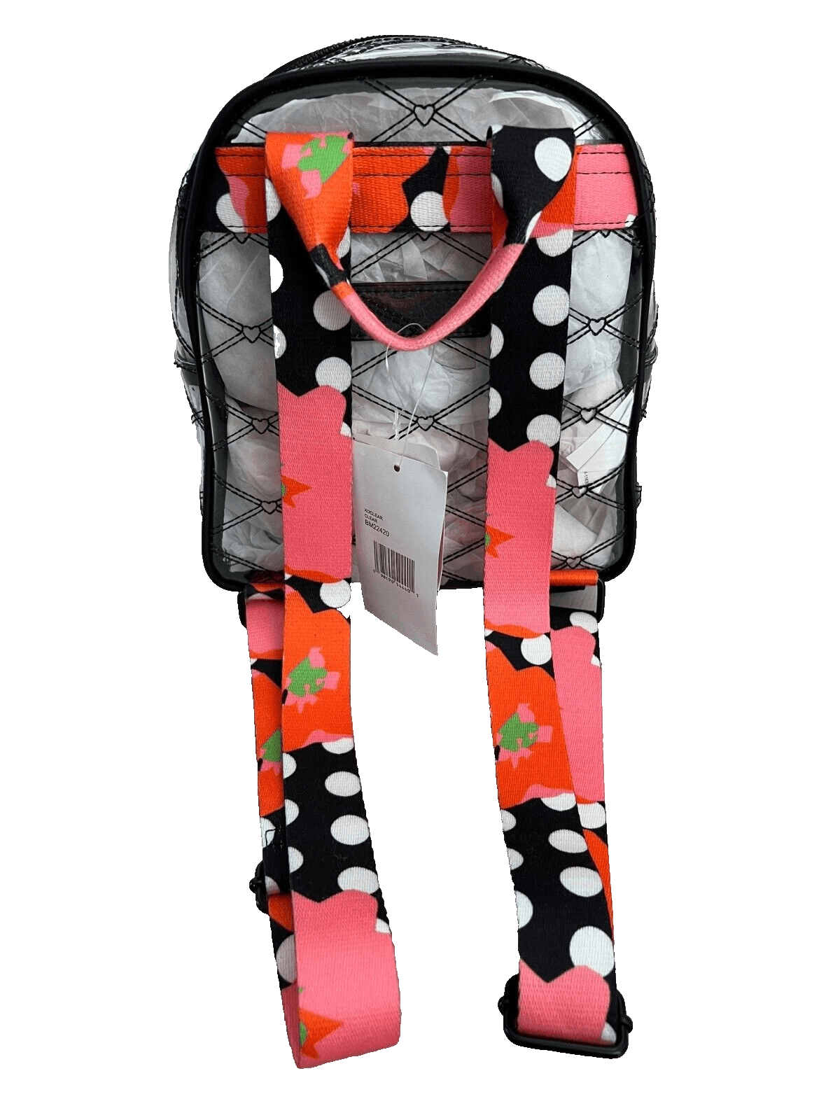 Betsey Johnson Betsey Johnson Clear Black Multi Strap Backpack Bag XOX Size ONE SIZE - 3 Thumbnail