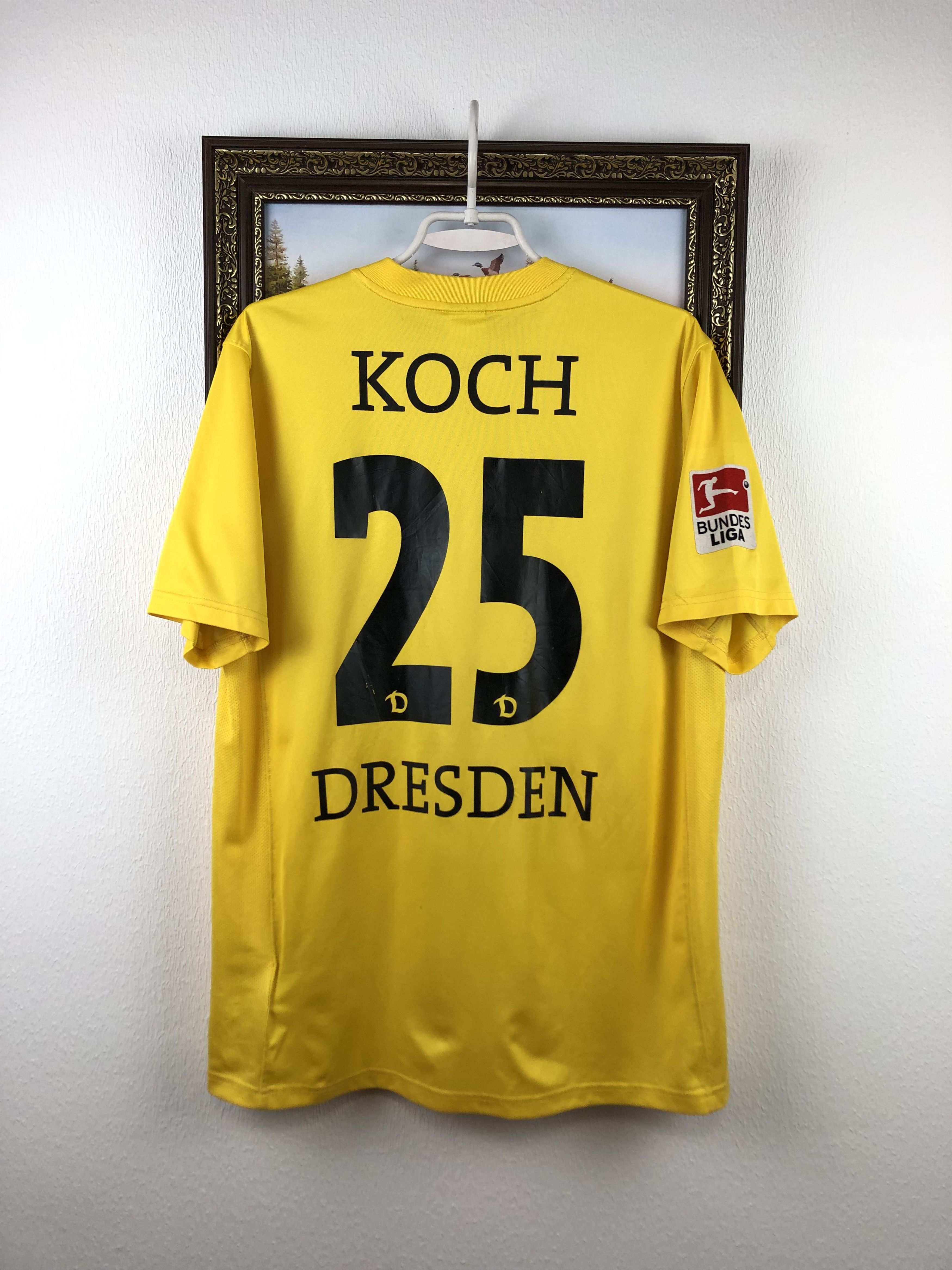 Nike Dynamo Dresden shirt Soccer #25 Koch Jersey Player Issue Size US L / EU 52-54 / 3 - 1 Thumbnail