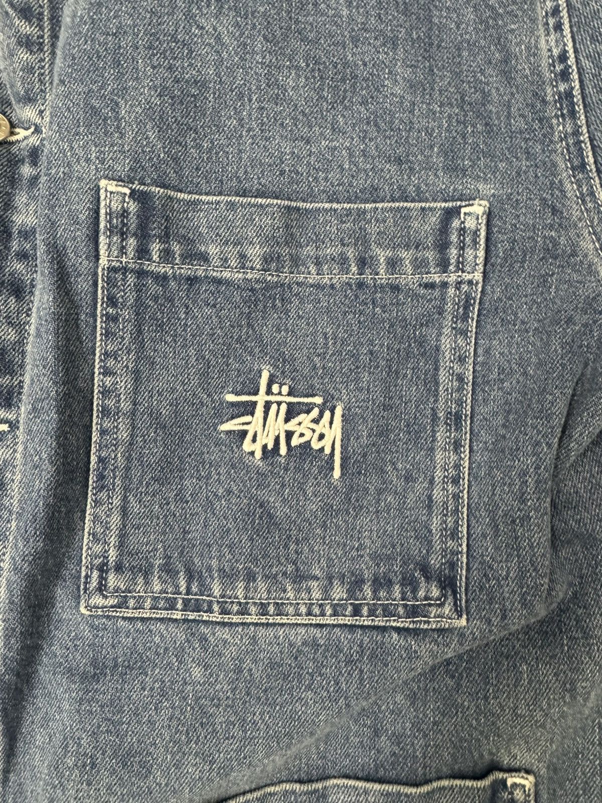 Stussy Stussy Denim Chore Jacket Size US XL / EU 56 / 4 - 2 Thumbnail