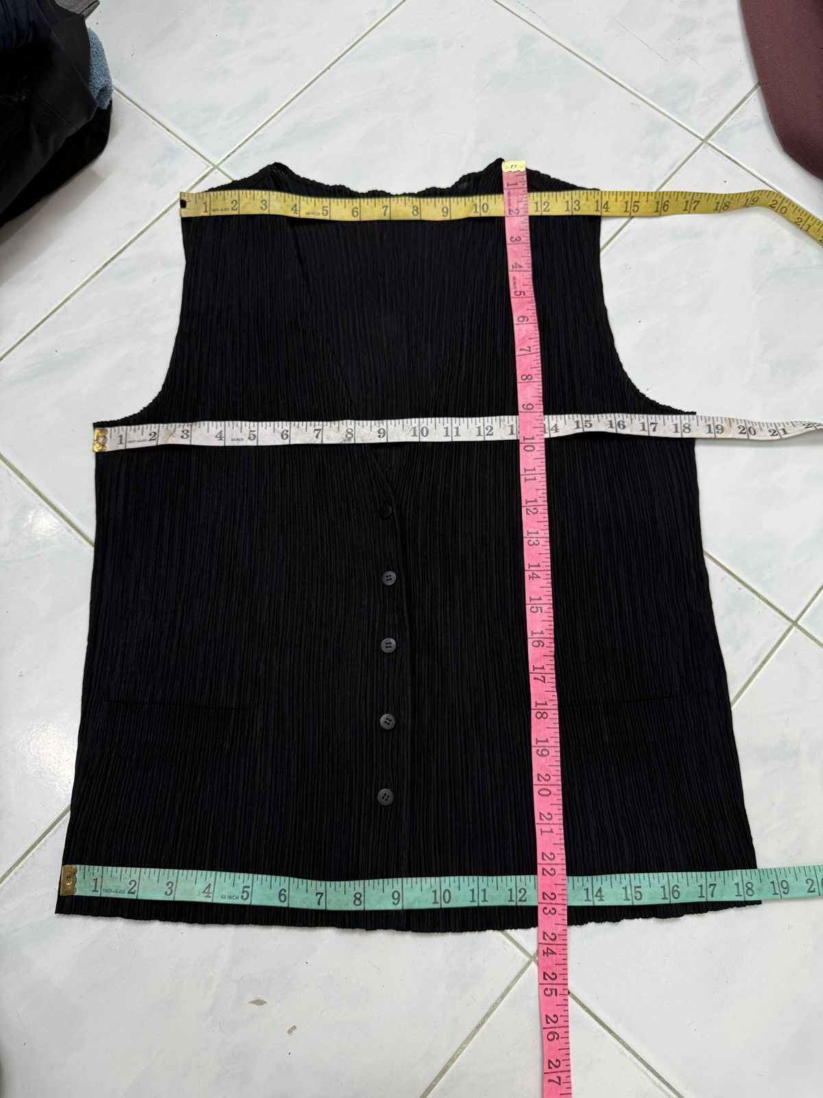 Issey Miyake 🔥🔥🔥ARCHIVE ISSEY MIYAKE BUTTON UP SLEEVELESS Size M / US 6-8 / IT 42-44 - 10 Thumbnail