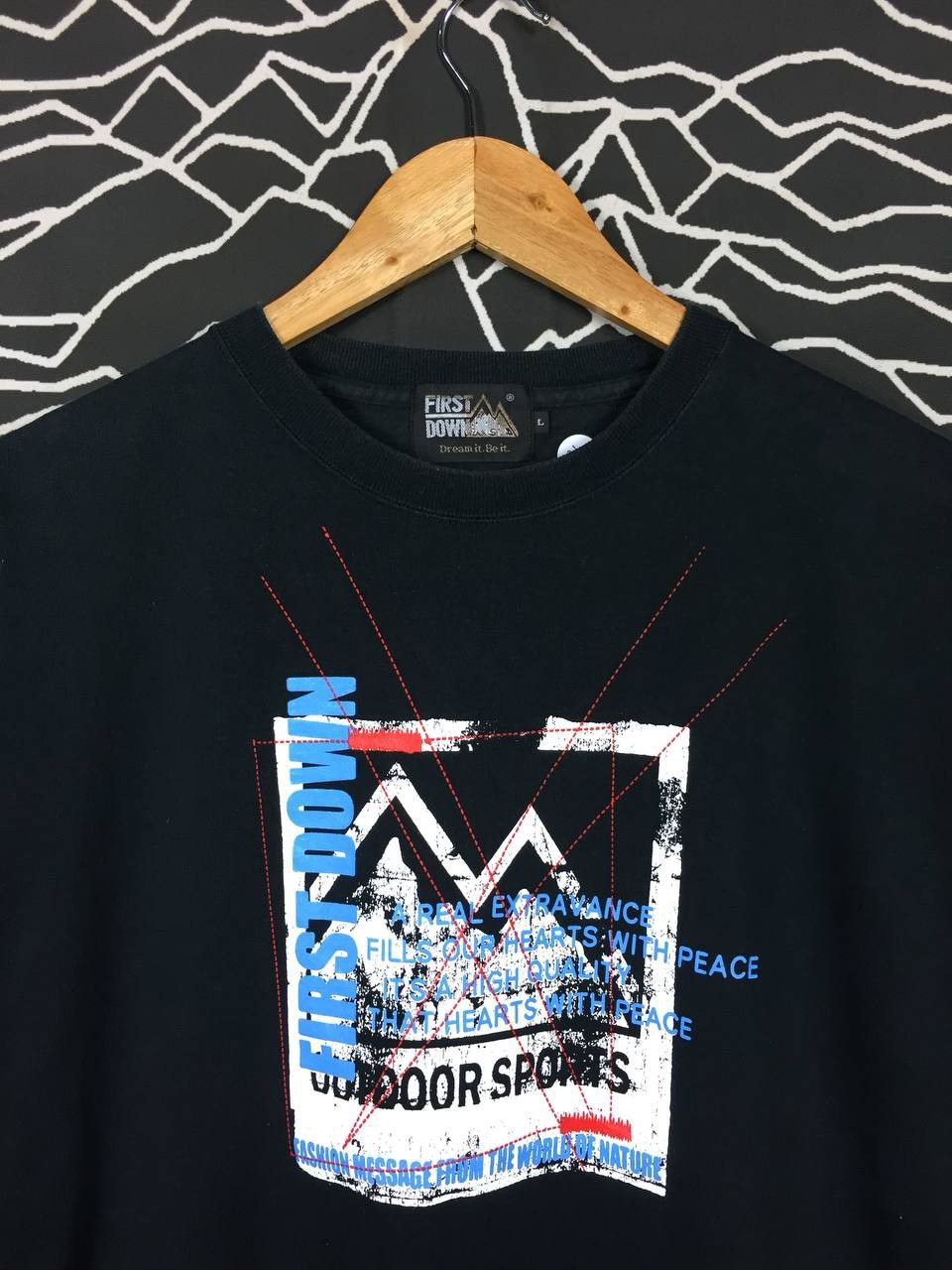 First MFG Co. × Vintage First Down Dream It Be It Big Logo Outdoor Sports Tee Size US L / EU 52-54 / 3 - 3 Thumbnail