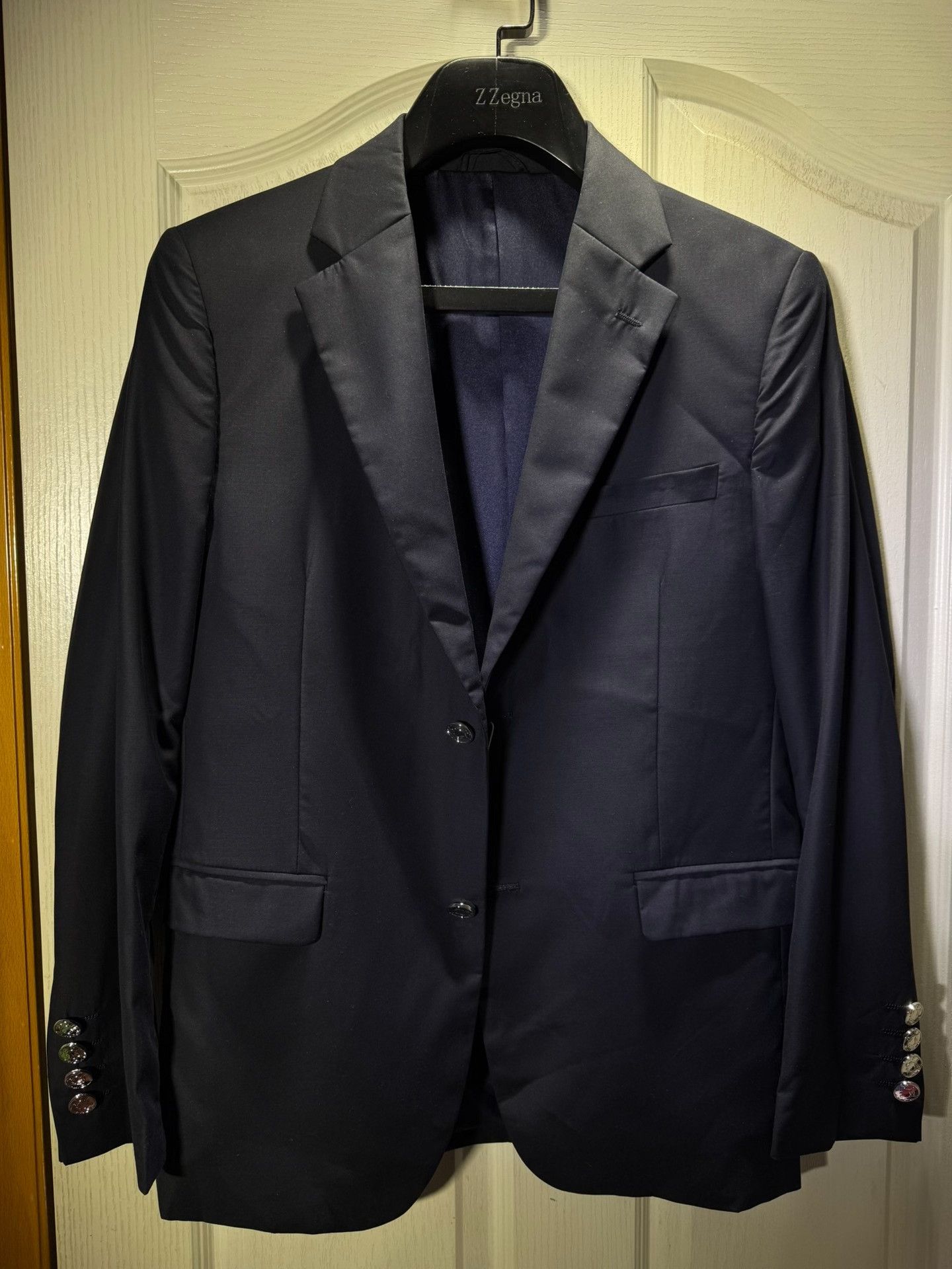 Salvatore Ferragamo Ferragamo Men's Wool Suit Jacket Size US M / EU 48-50 / 2 - 1 Thumbnail
