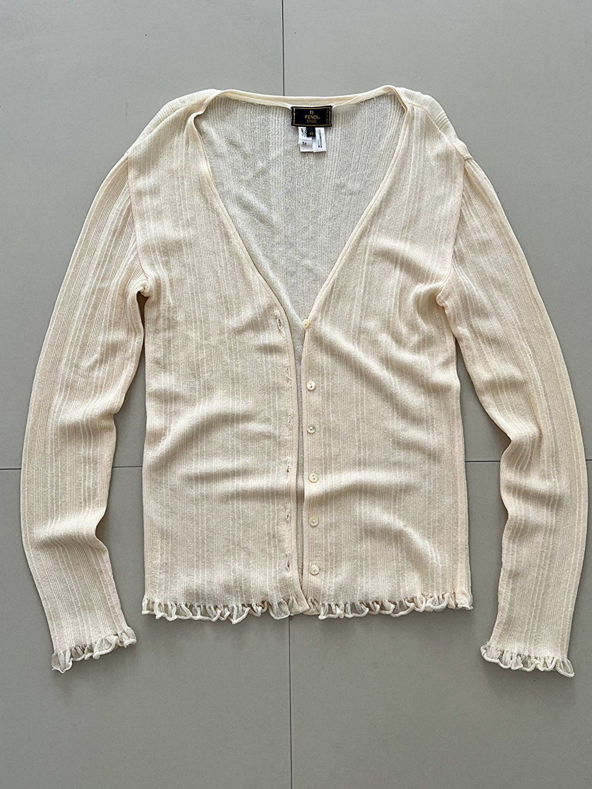 Vintage Fendi Rayon Cardigan