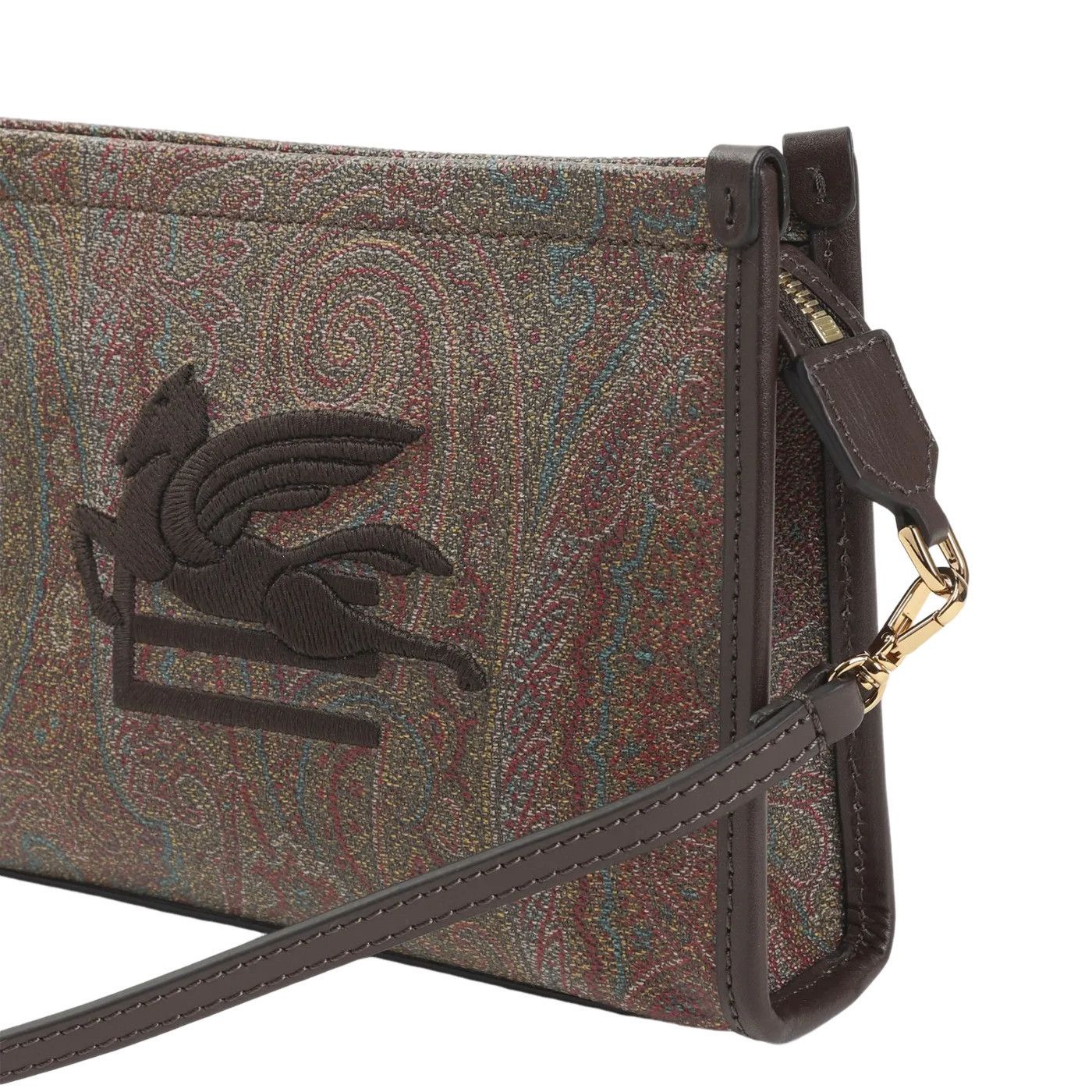 Etro ETRO Arnica Brown Canvas Shoulder Bag New Size ONE SIZE - 3 Thumbnail