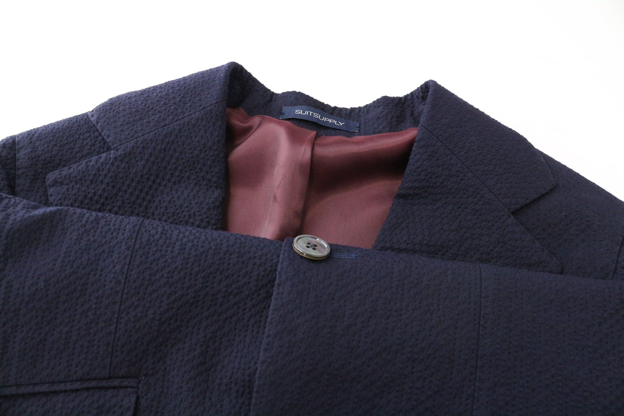 Suitsupply LA SPALLA UK32R Navy Stretch Cotton Blazer 75160 Size 34S - 3 Thumbnail