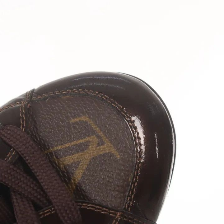 Louis Vuitton Louis Vuitton Fashionable Brown Leather Sneakers -2508 Size US 5 / EU 37 - 5 Thumbnail