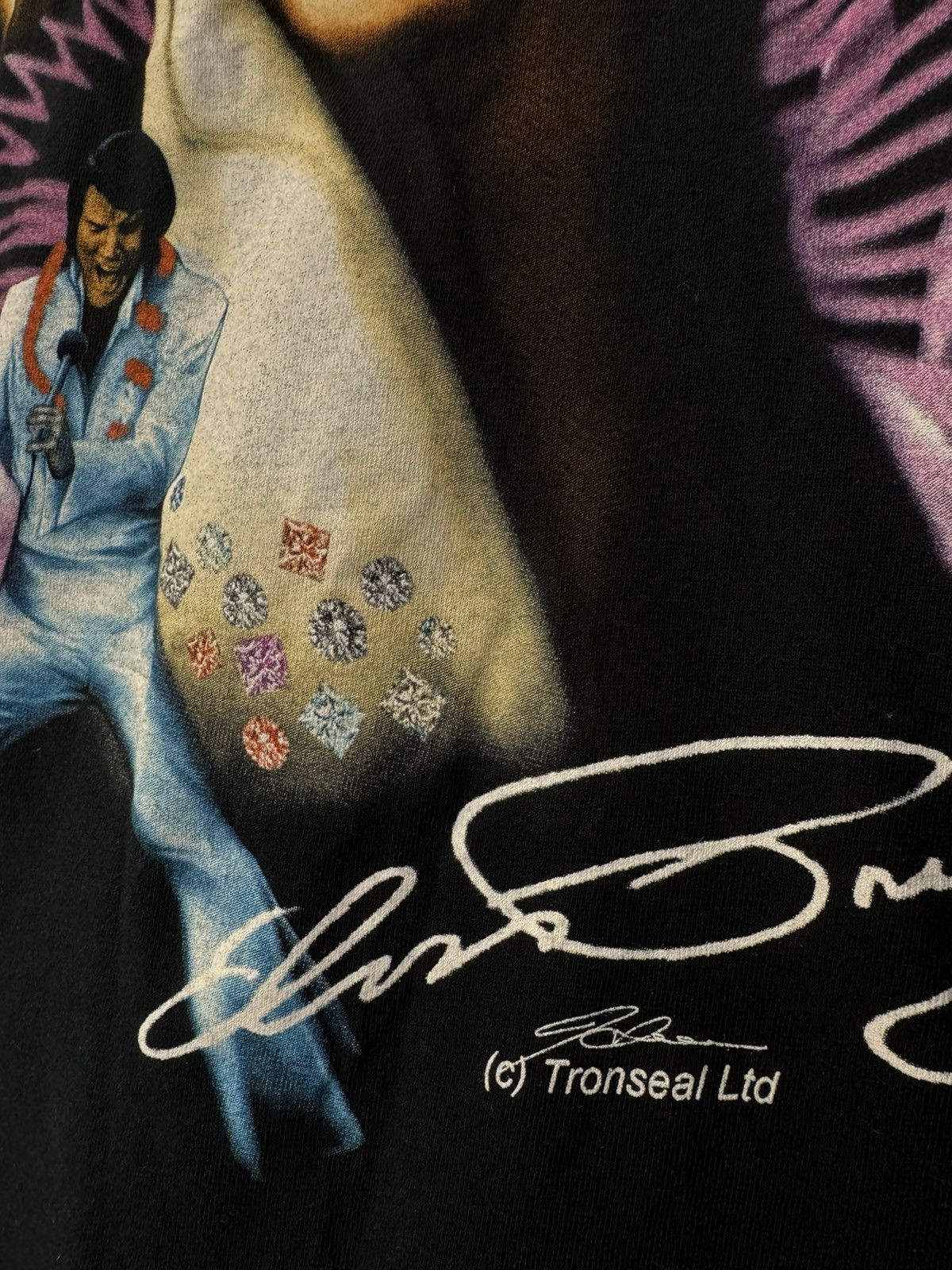Band Tees Elvis Presley vintage t shirt singer y2k 90s rare Size US XL / EU 56 / 4 - 3 Thumbnail