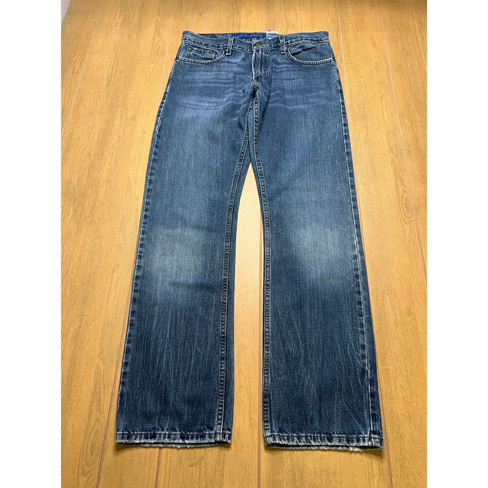 Levi's Vintage Levis 514 Slim Straight 33x32 Blue Jeans Denim Fade Size US 33 - 2 Thumbnail