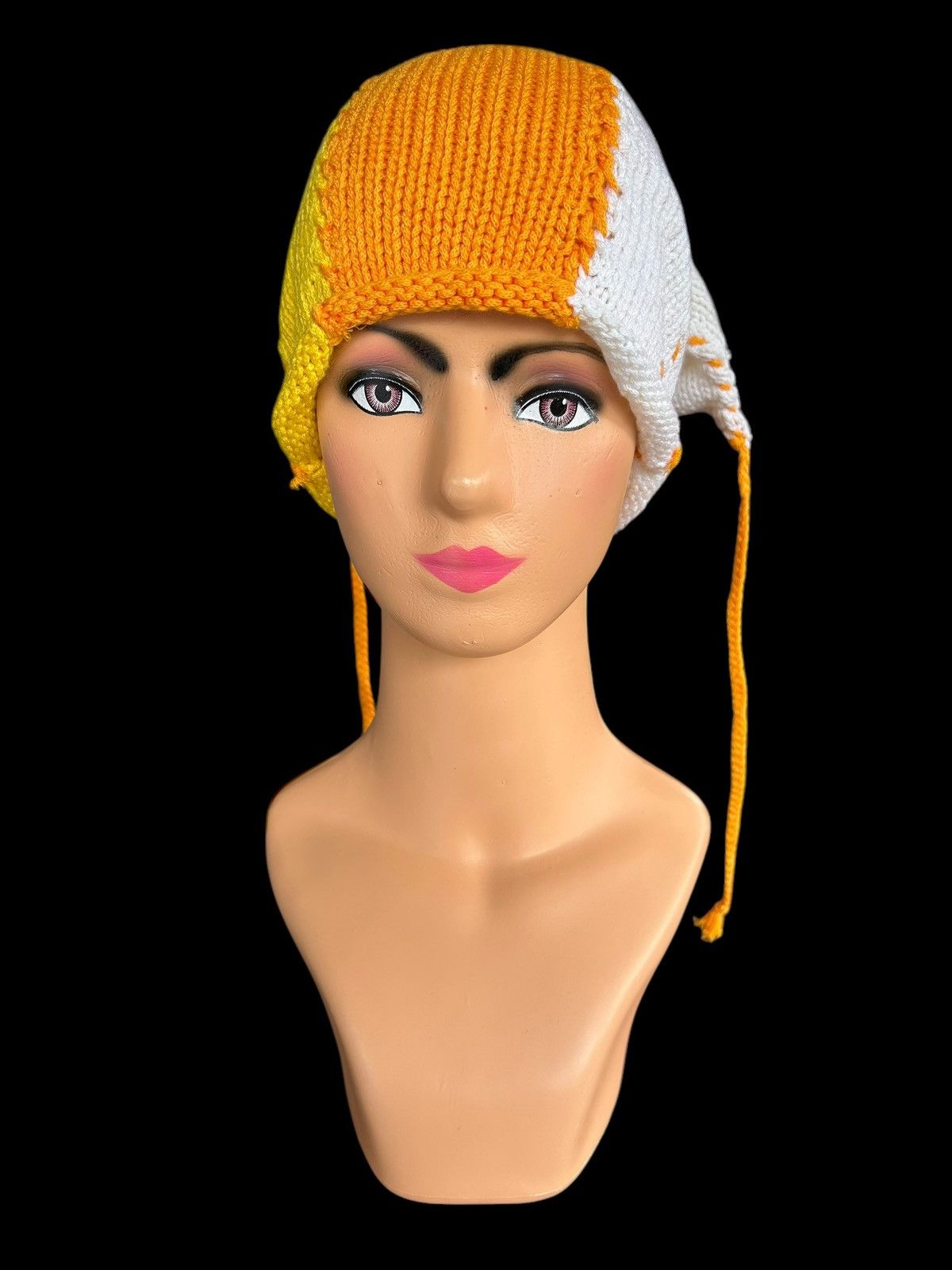 Japanese Brand × Kapital × Vintage Crochet Knitted Handmade Beanie Hats Size ONE SIZE - 7 Thumbnail